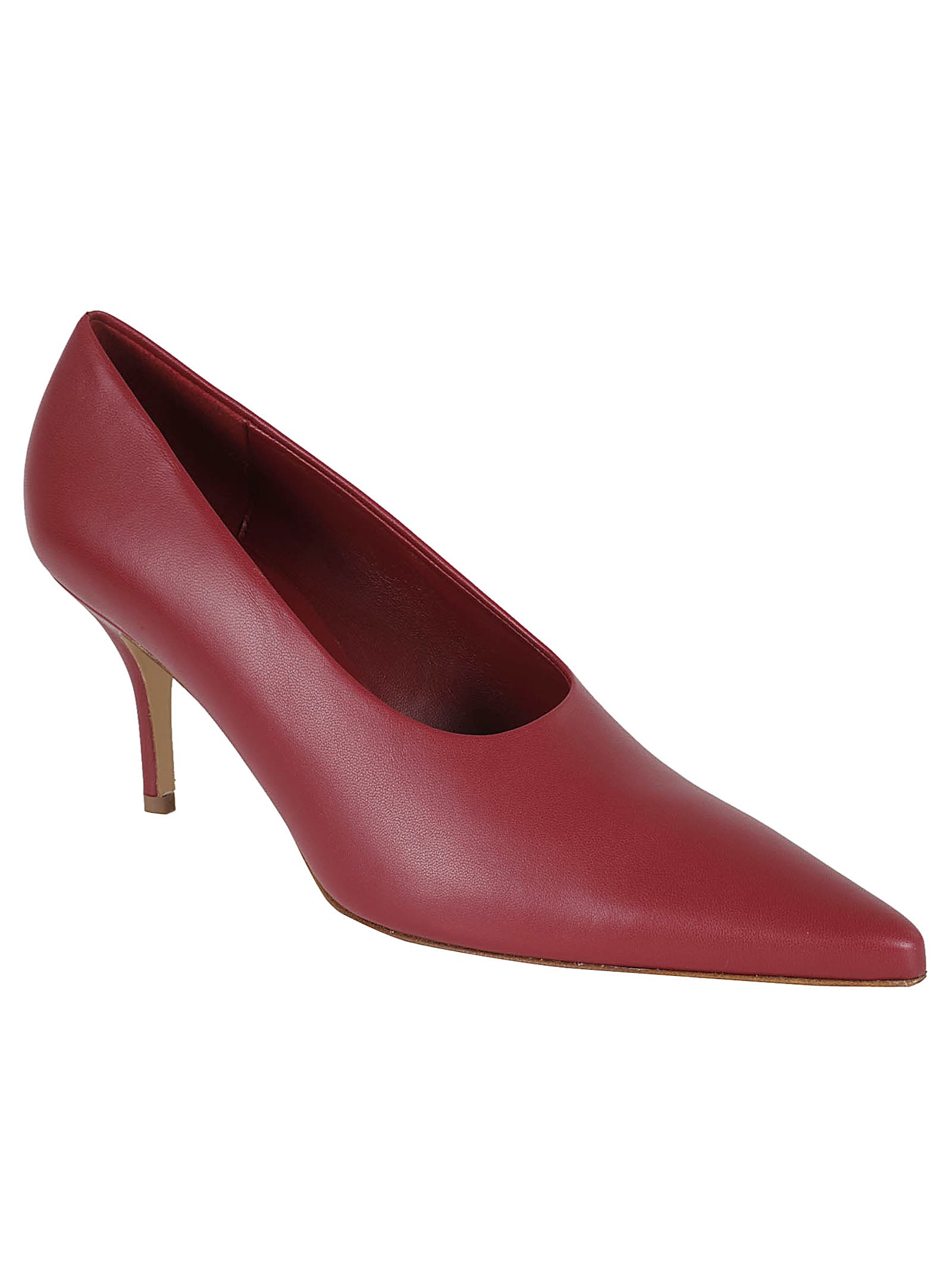 Shop Gia Borghini Harmonia Pumps In Bordeaux