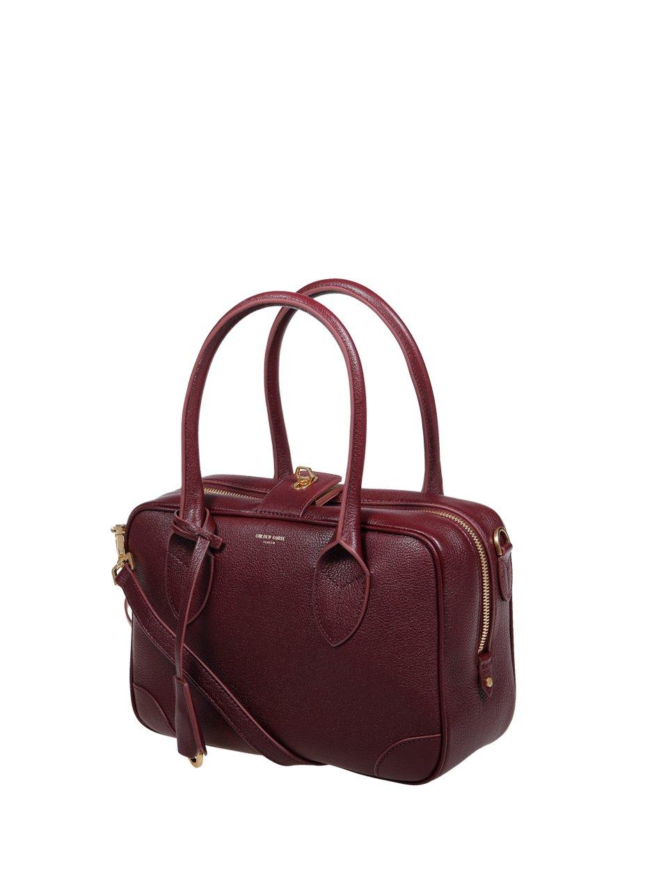 Shop Golden Goose Logo Printed Tote Bag In Bordeaux