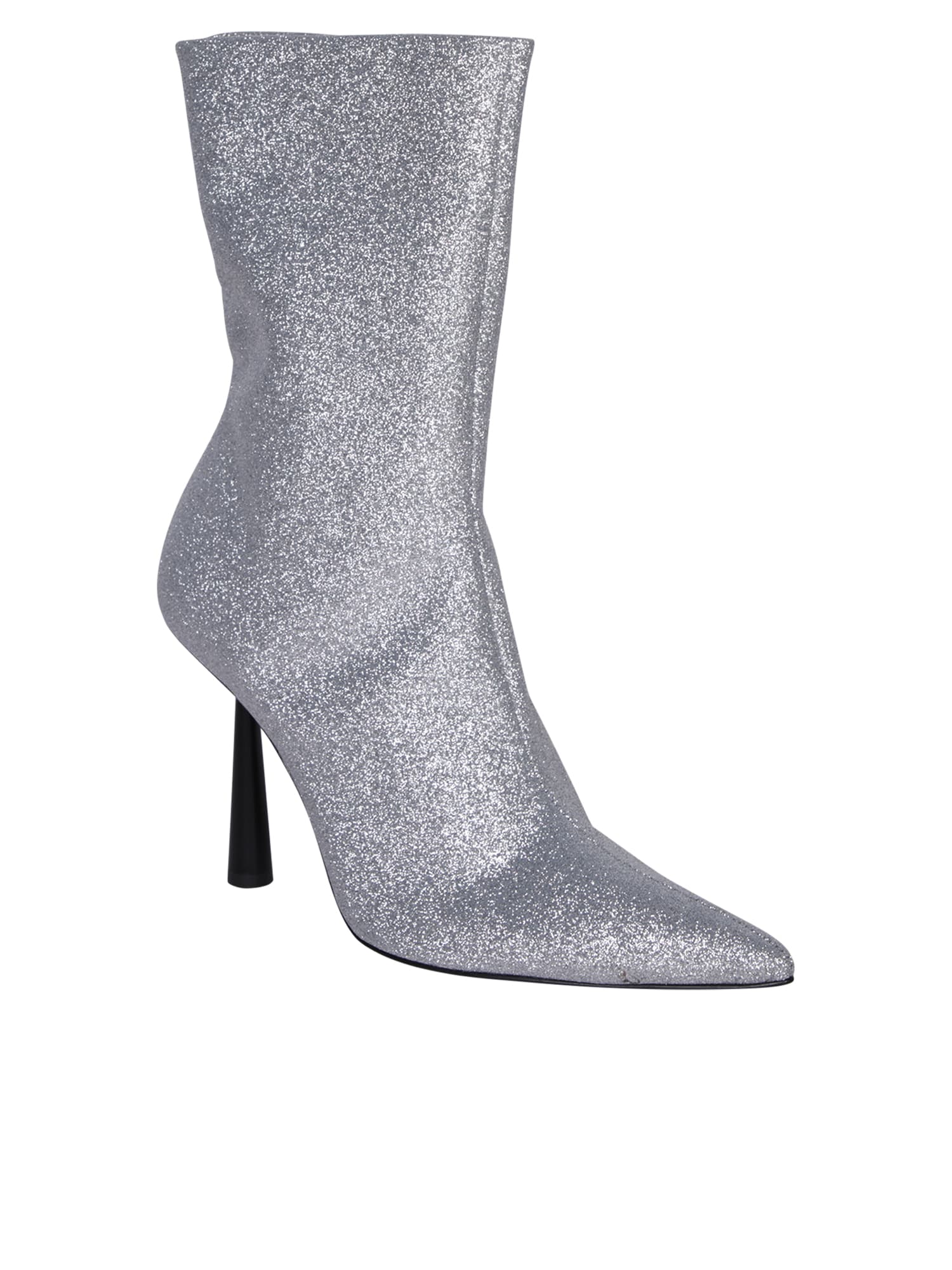 Shop Gia Borghini Rosie 7 Glitter Ankle Boots In Metallic