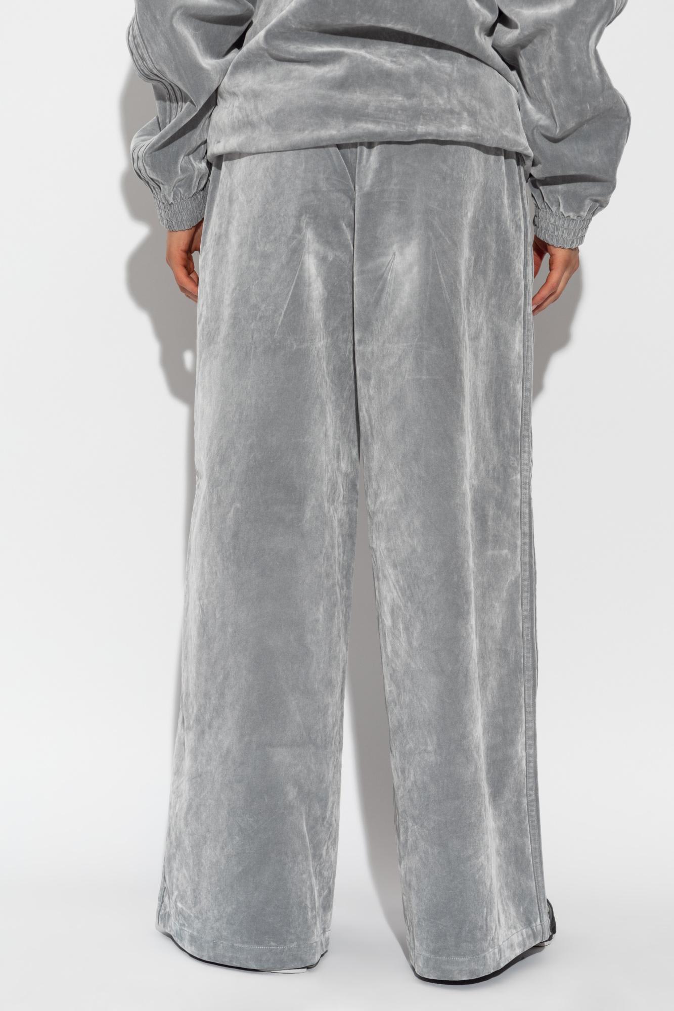Adidas Originals Three-stripe Jw7331 Track Pants In Gray