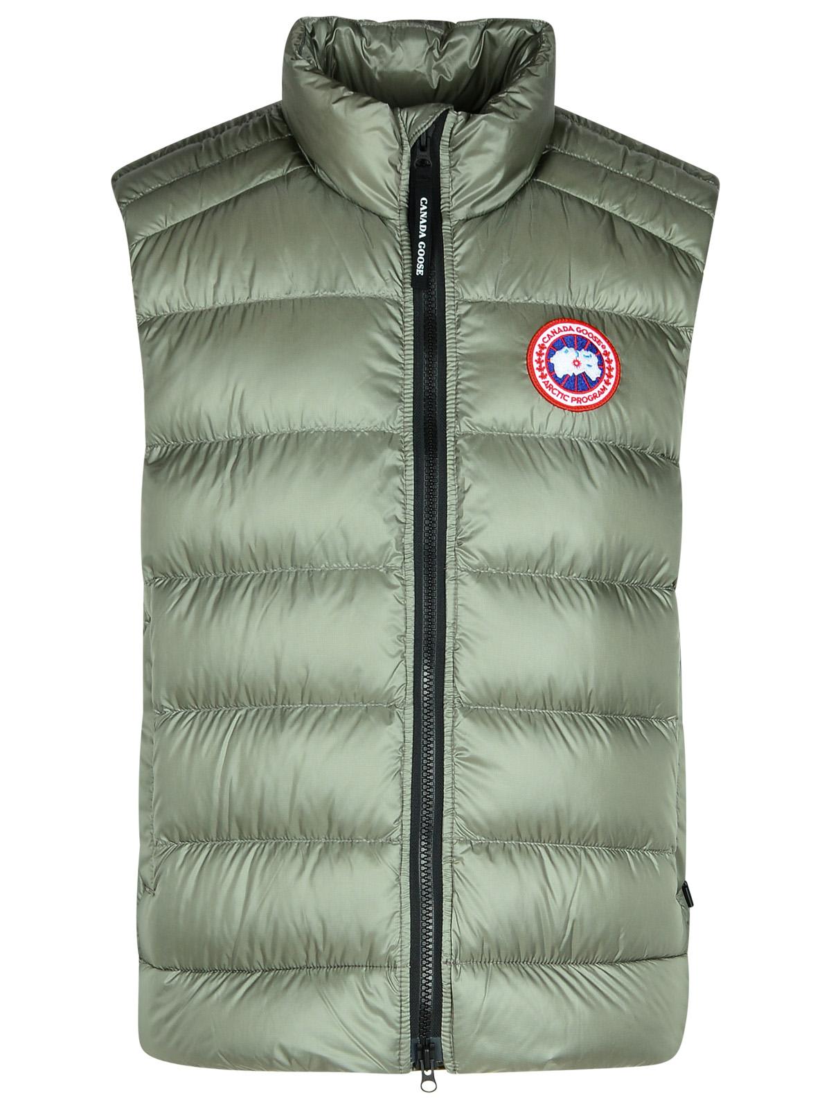 Shop Canada Goose Crofton Green Polyamide Vest