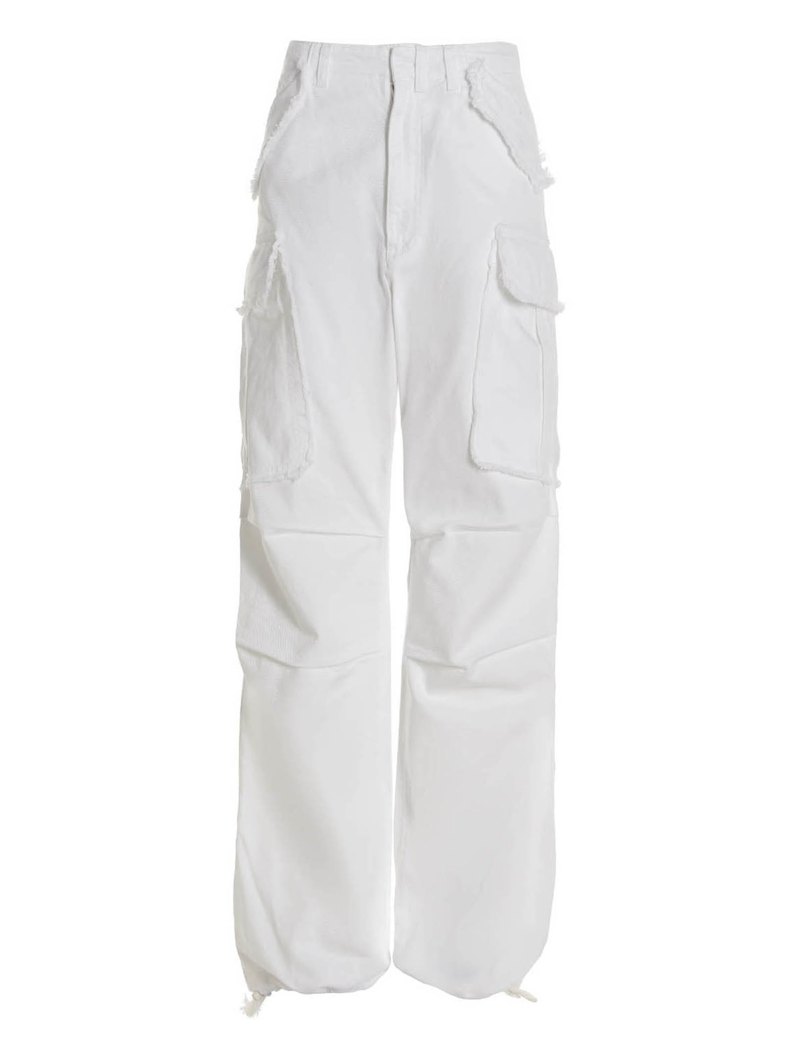 Shop Darkpark Vivi Cargo Jeans In White