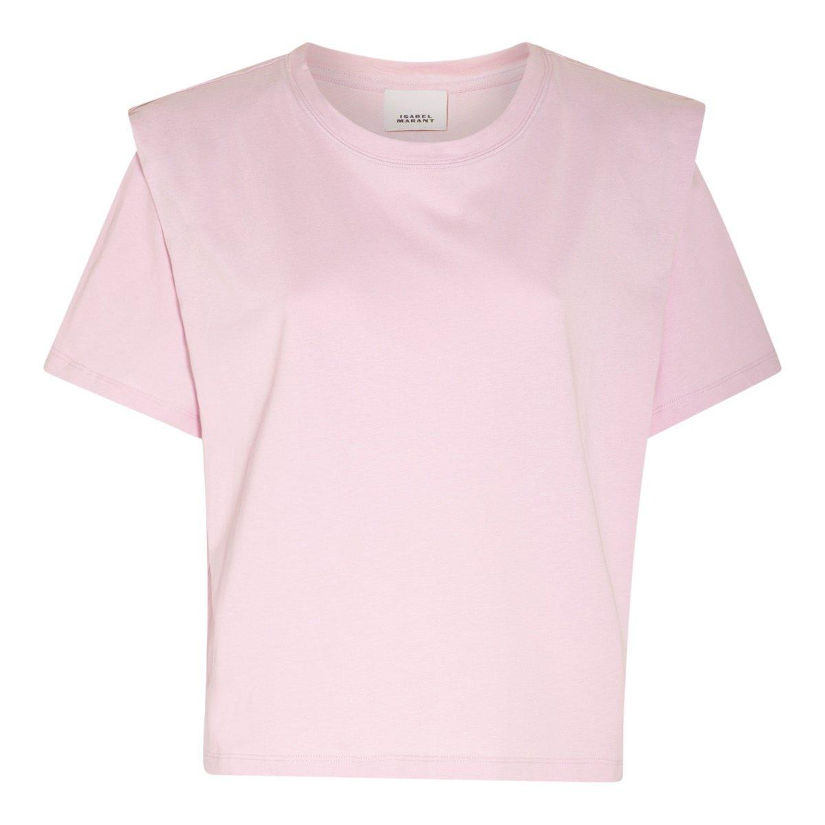 Isabel Marant Layered Crewneck T-shirt In Light Pink