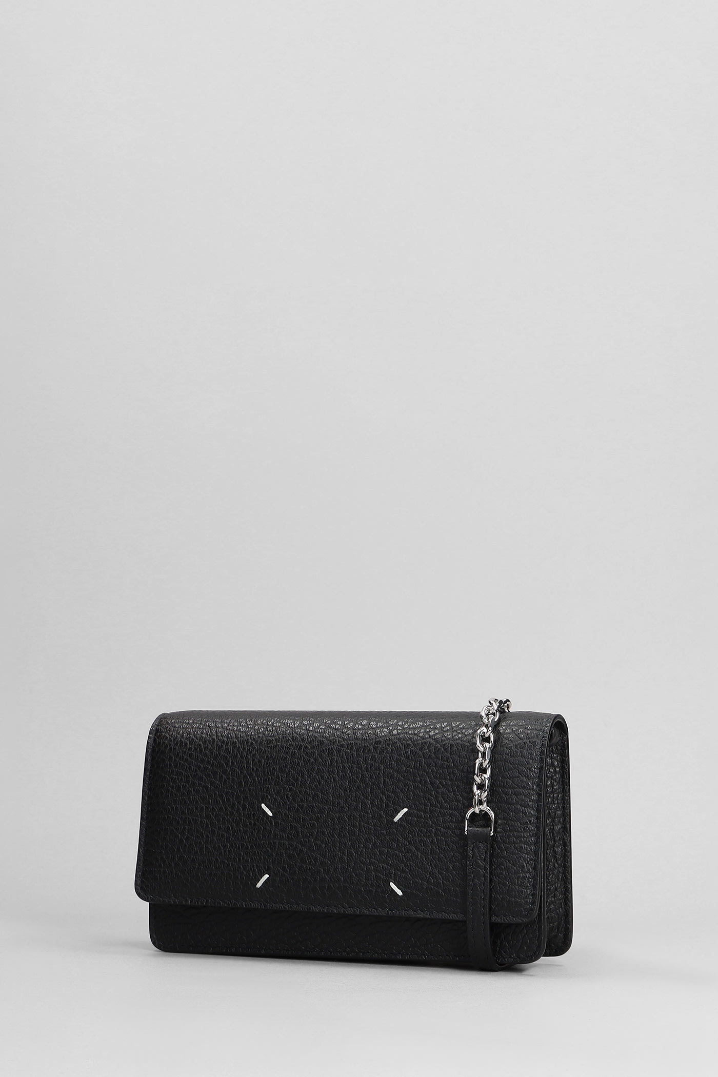 Shop Maison Margiela Wallet In Black Leather