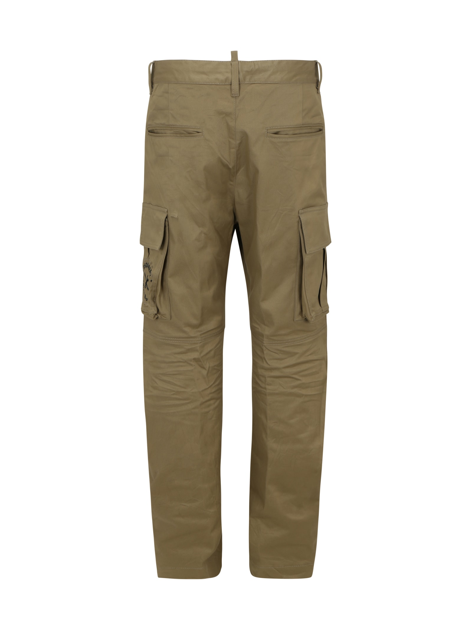 Shop Dsquared2 Cargo Pants Pants In Taupe
