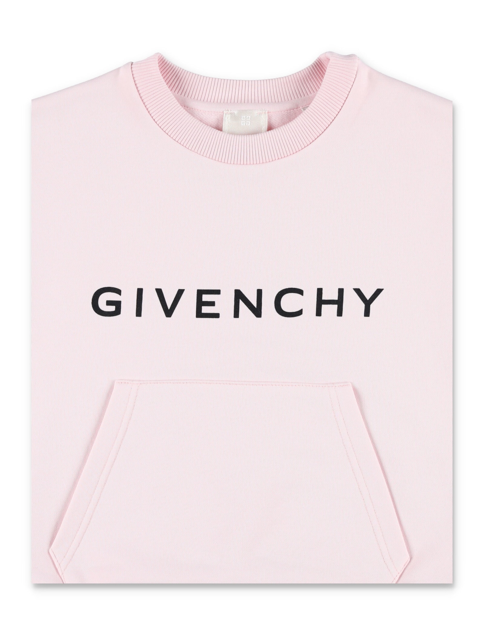 Shop Givenchy Kid - Fleece Basic Logo In Rose