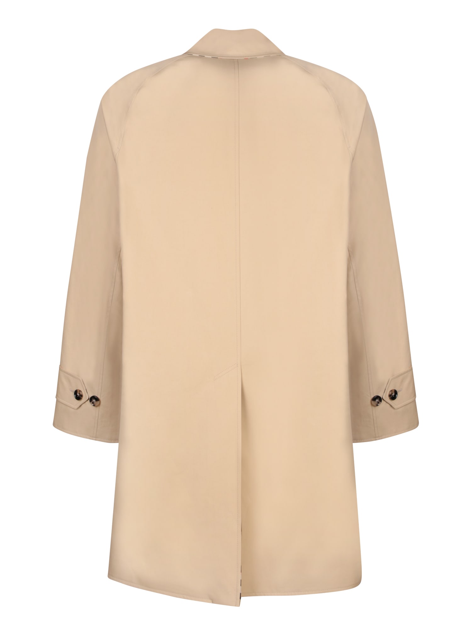 Burberry Reversible Gabardine Car Coat In Beige