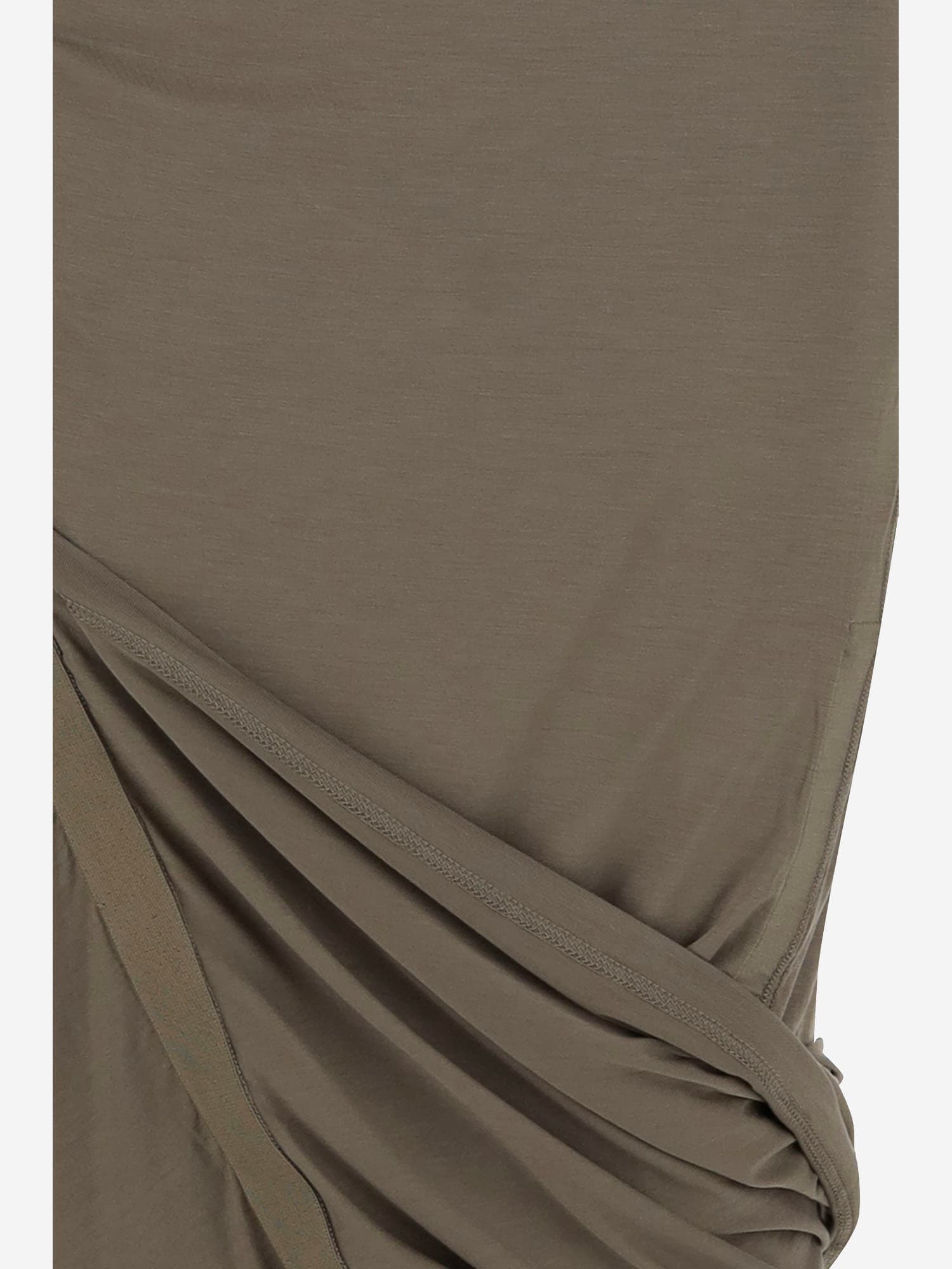 Helmut Lang Women's Wind Draped Jersey Convertible Skirt In X Olive