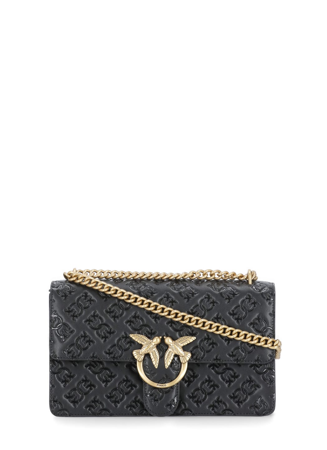 Shop Pinko Love One Classic Bag In Black