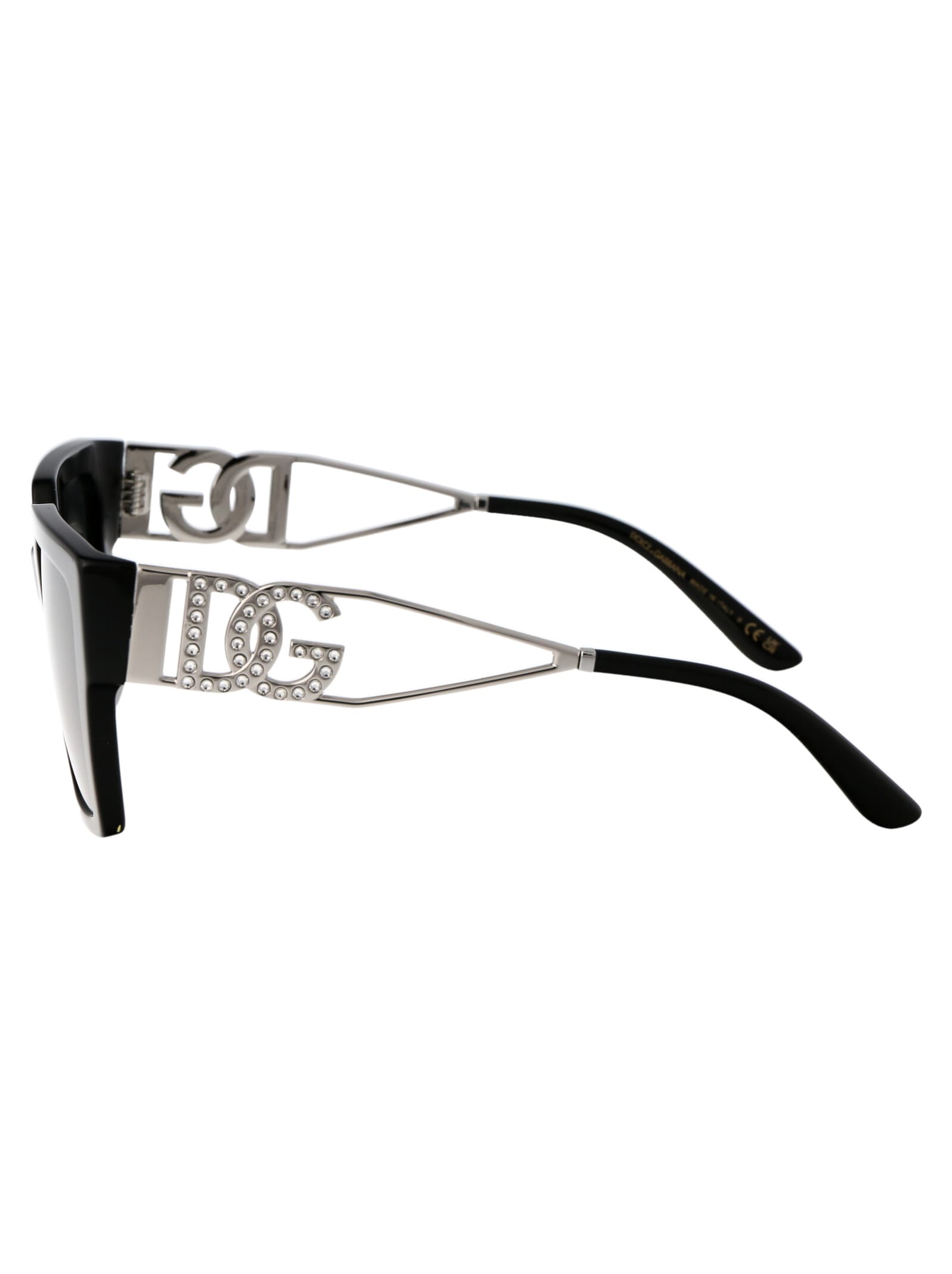 Shop Dolce &amp; Gabbana Eyewear 0dg4446b Sunglasses In 501/87 Black