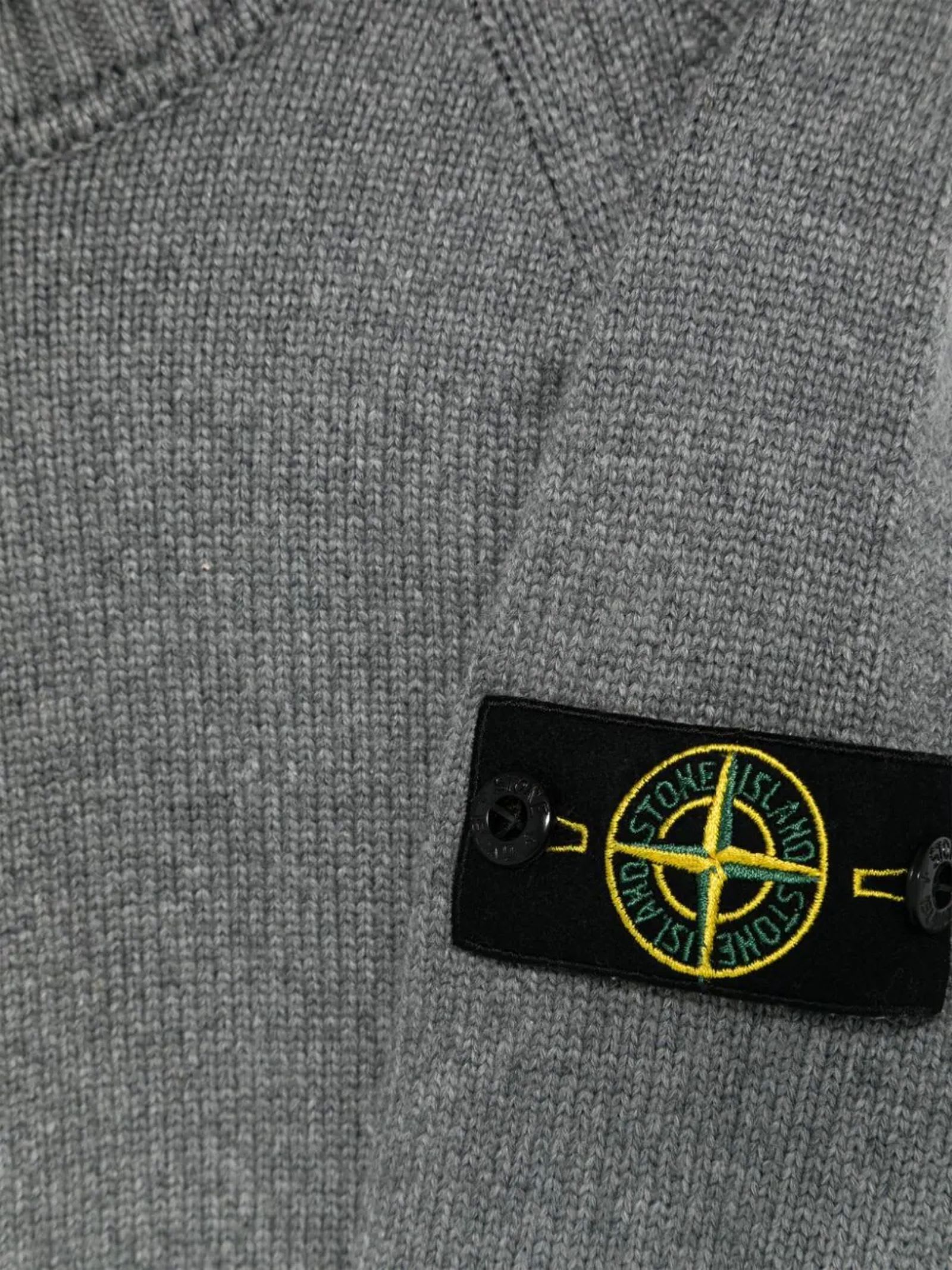 Shop Stone Island Junior Stone Island Kids Sweaters Grey