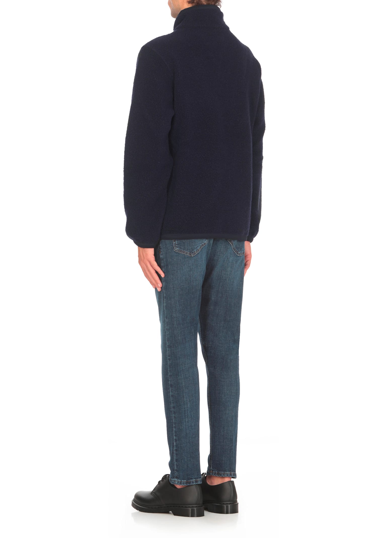 Shop K-way Ern Wool Sweatshirt In Blue