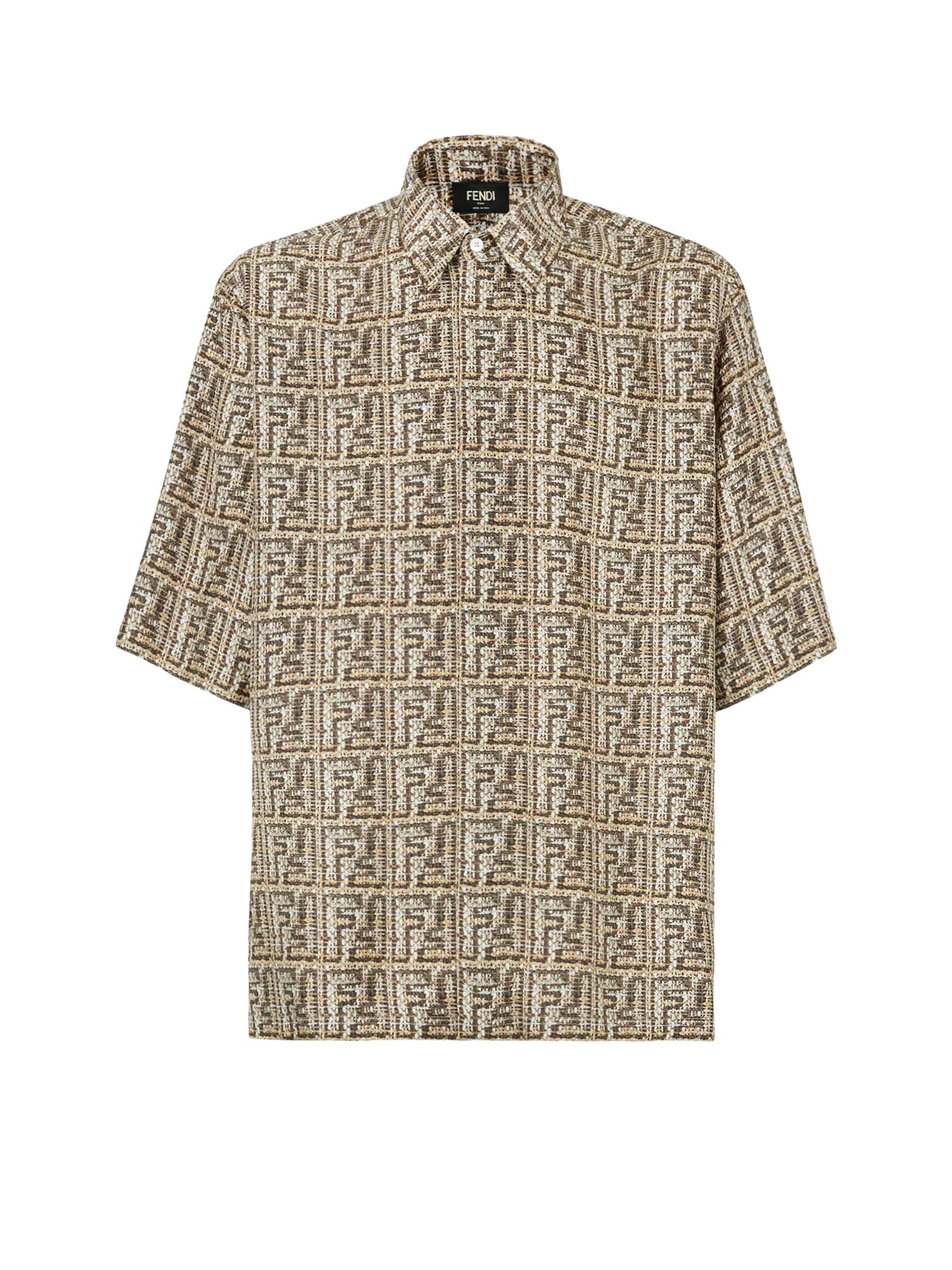 Shop Fendi Shirt In Marrone