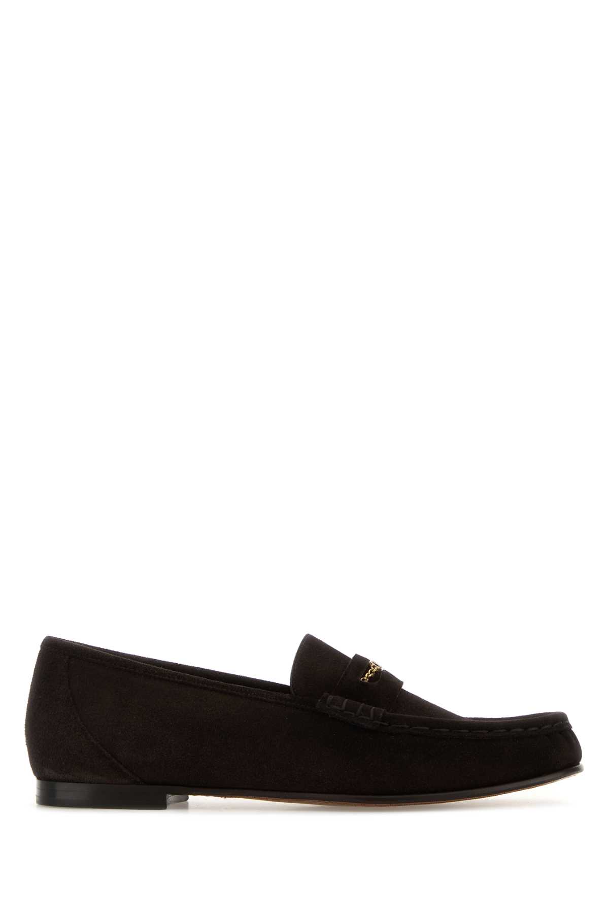Chloé Embellished Suede Loafers In Animal Print