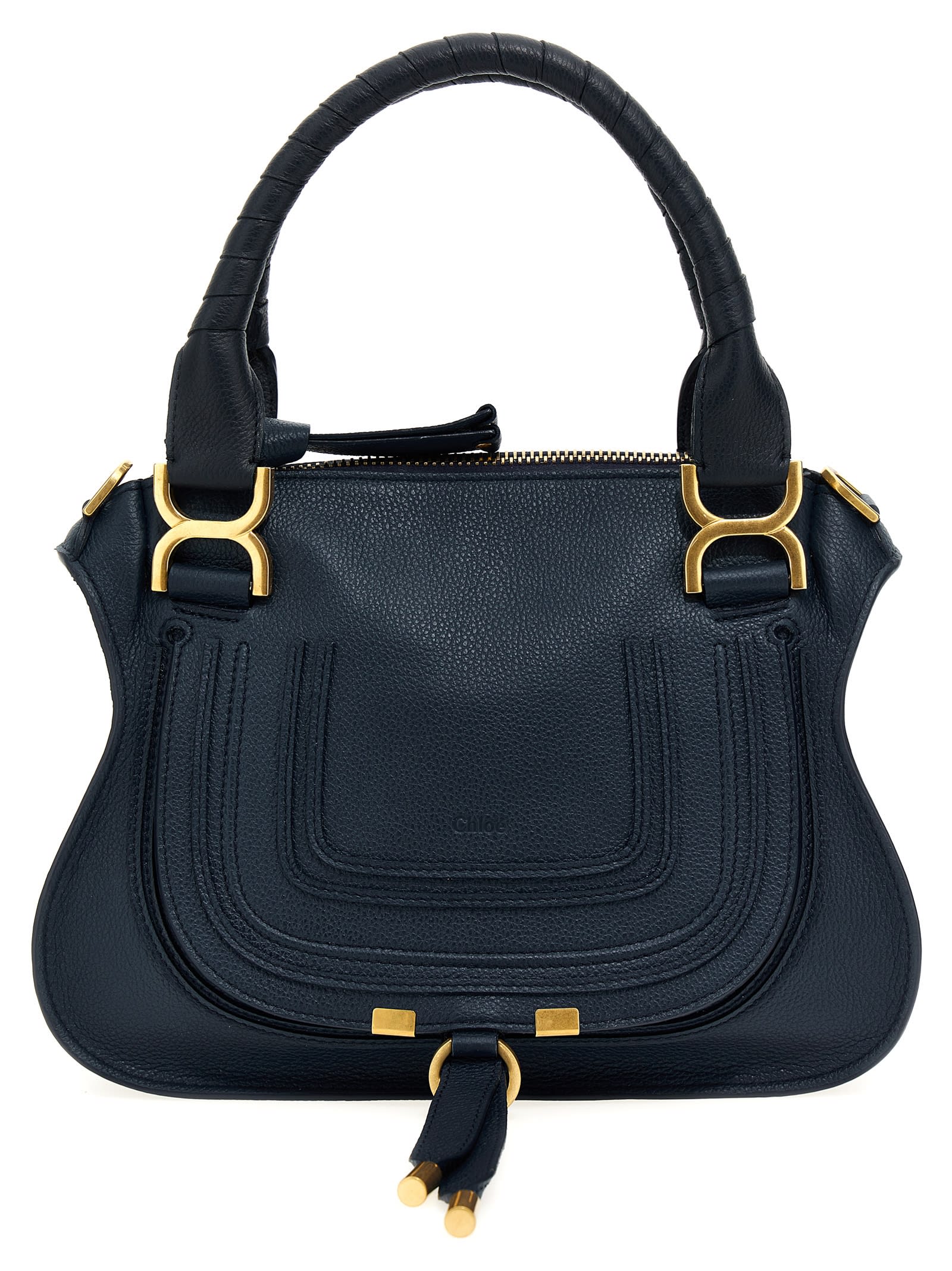 Shop Chloé Marcie Small Handbag In Blue