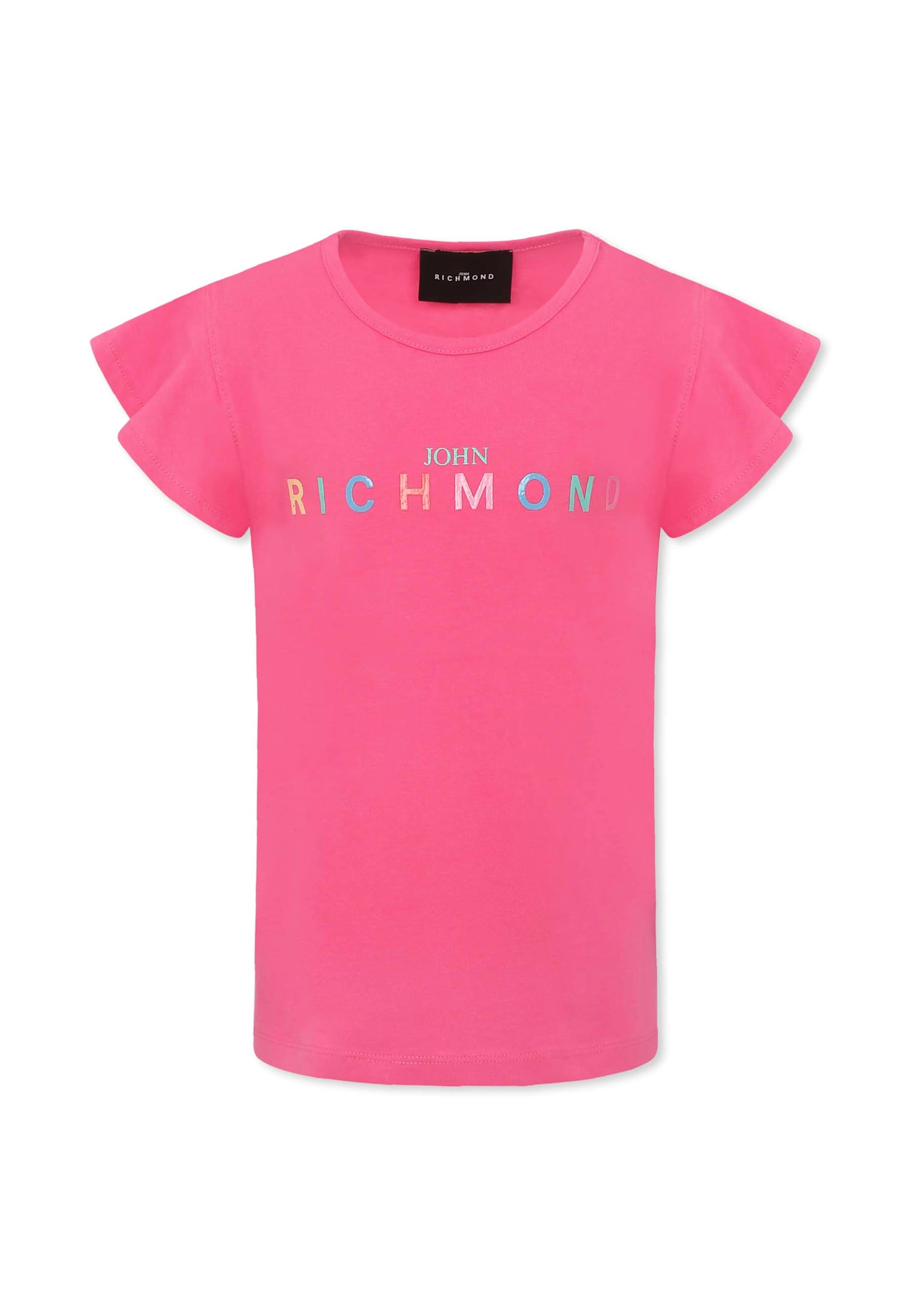 Shop Richmond Fuchsia T-shirt For Girl With Logo