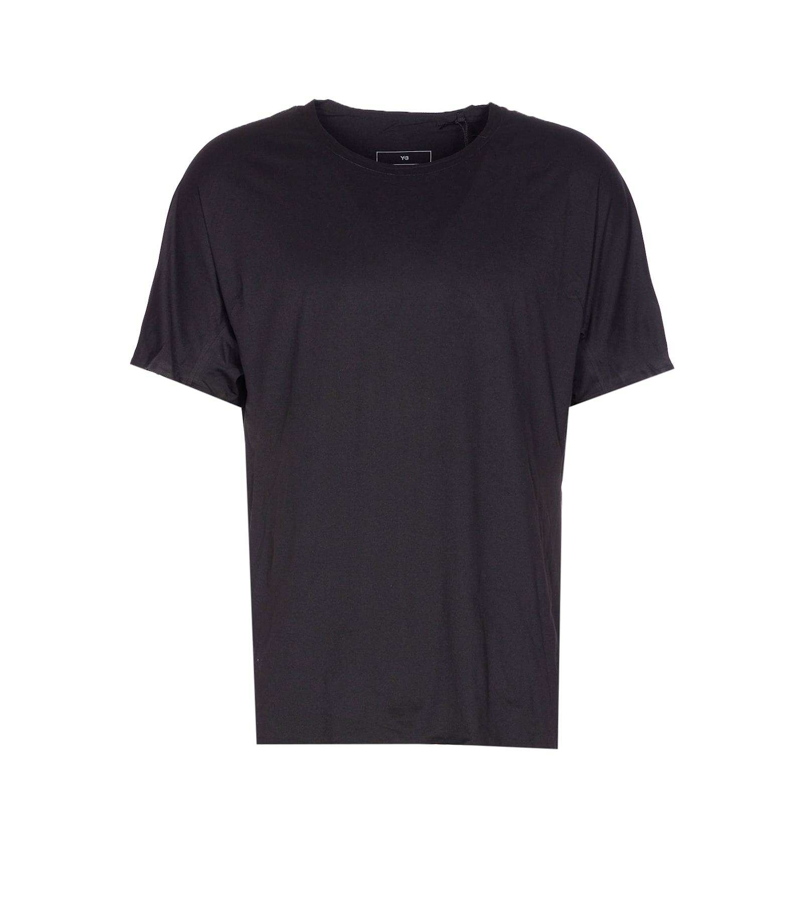 Y-3 Fitted Crewneck Short Sleeve Running T-shirt In Black