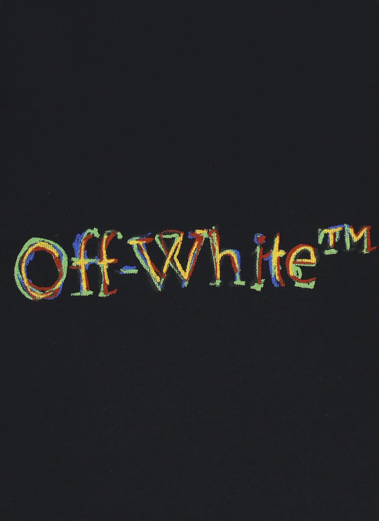 Shop Off-white Logo Sketch Hoodie In Black