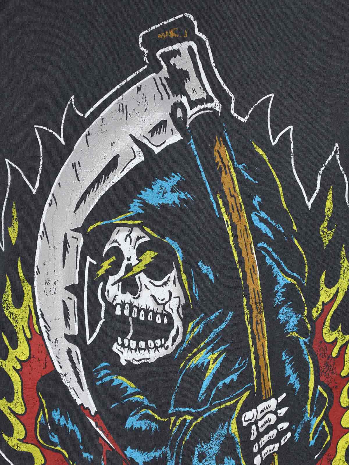 Gallery Dept. Mens Vintage Black Big Reaper Graphic Cotton-jersey T-shirt Xl In Black