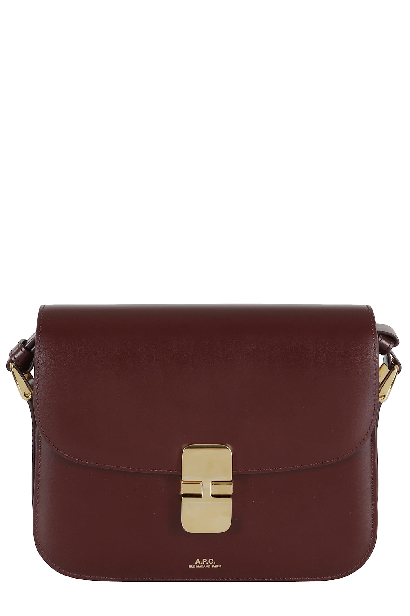 Apc Maroon Grace Small Crossbody Bag In Burgundy
