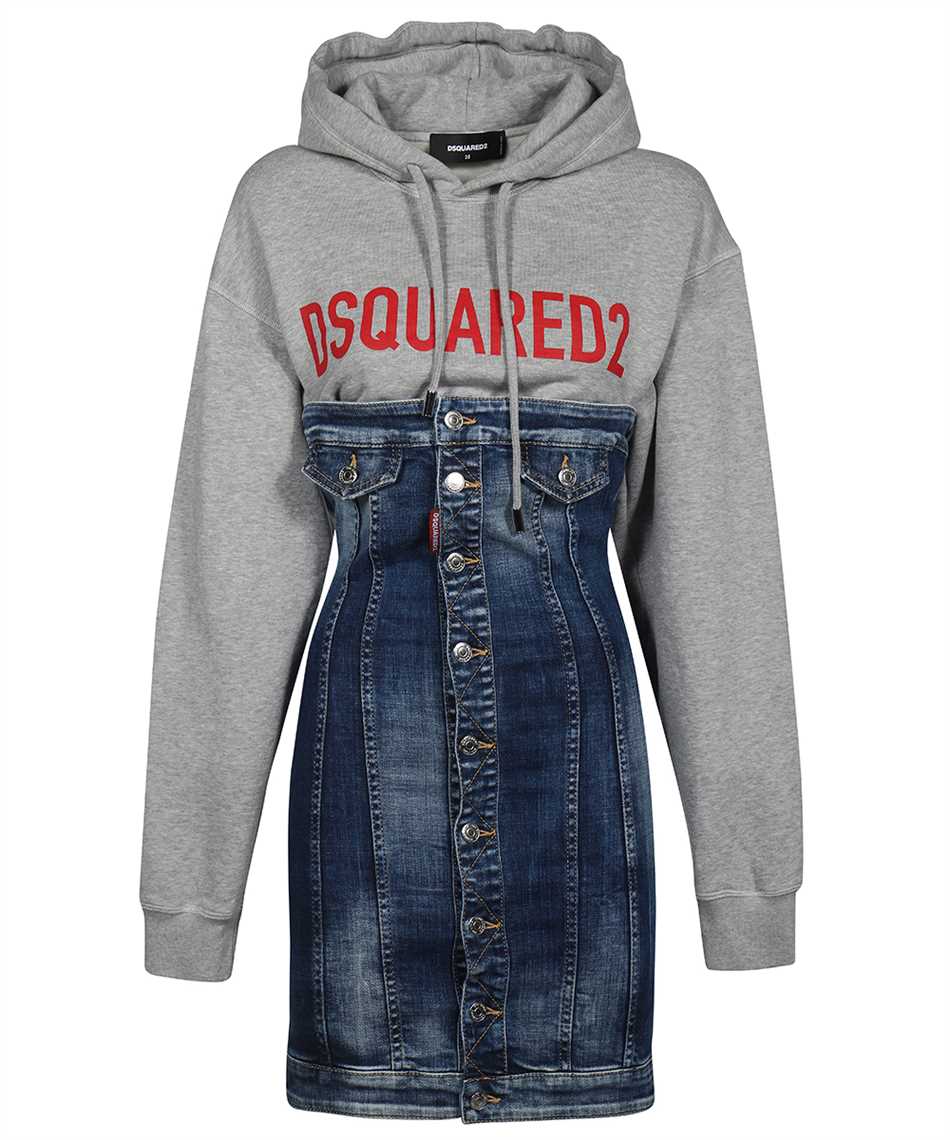 Shop Dsquared2 Mini Dress In Blue