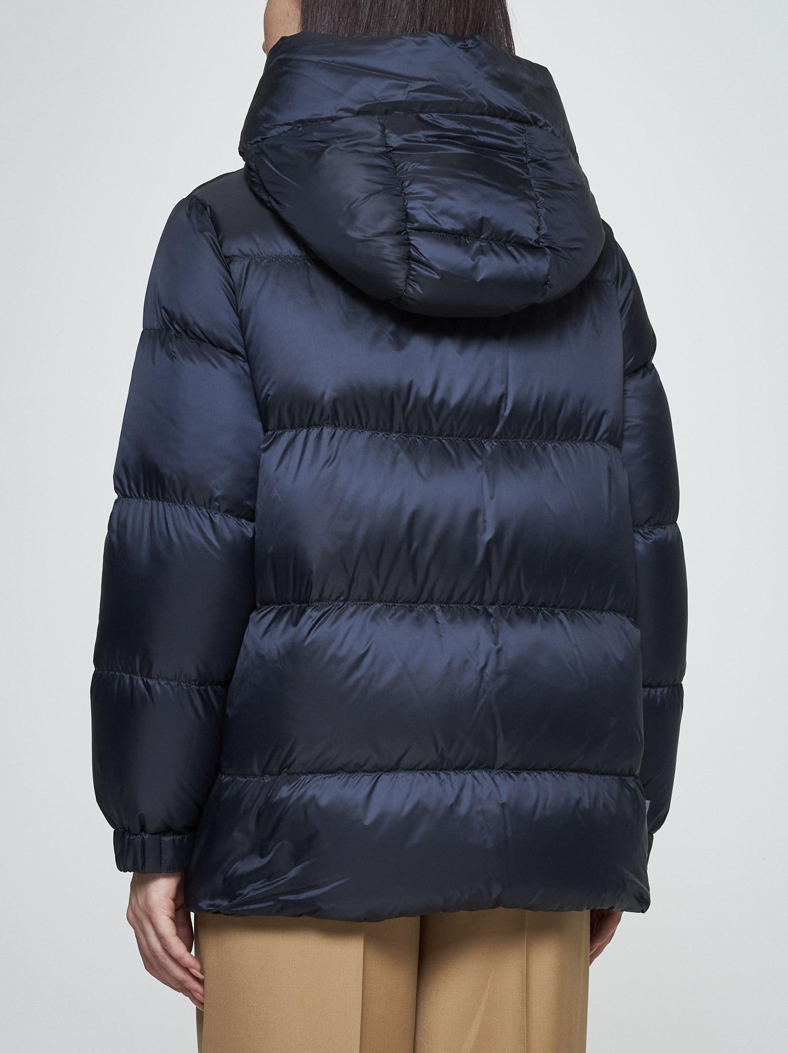 Max Mara The Cube Seia Quilted Nylon Down Jacket In Blue