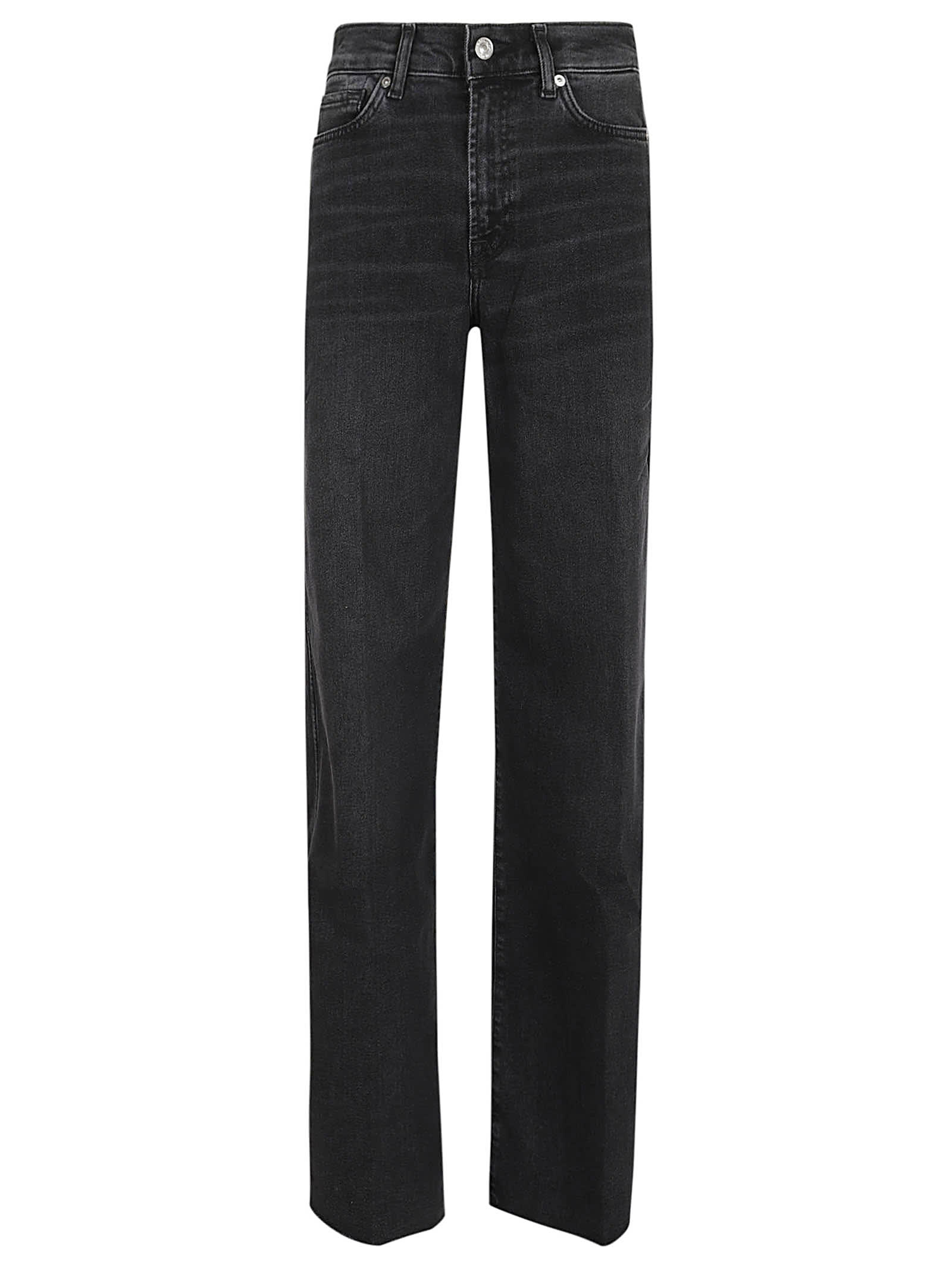 Shop 7 For All Mankind Lotta Luxe Vintage Topline In Black