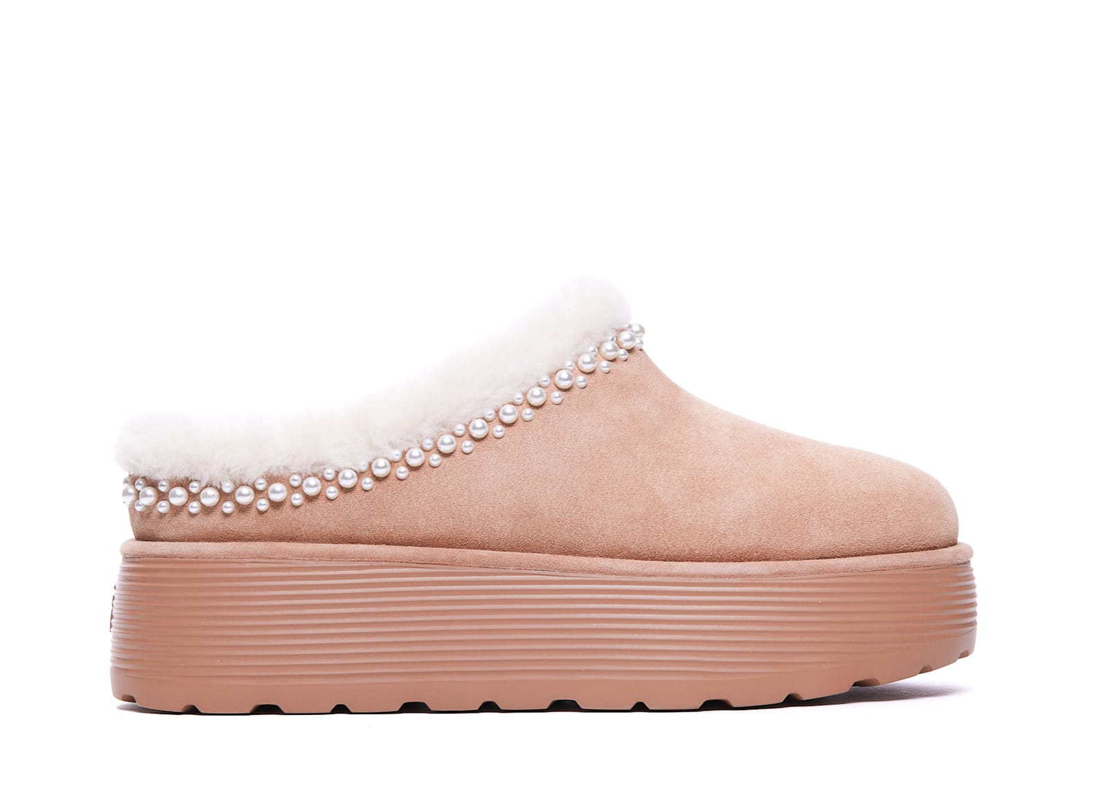 Nellie Pearl Flatform Mules