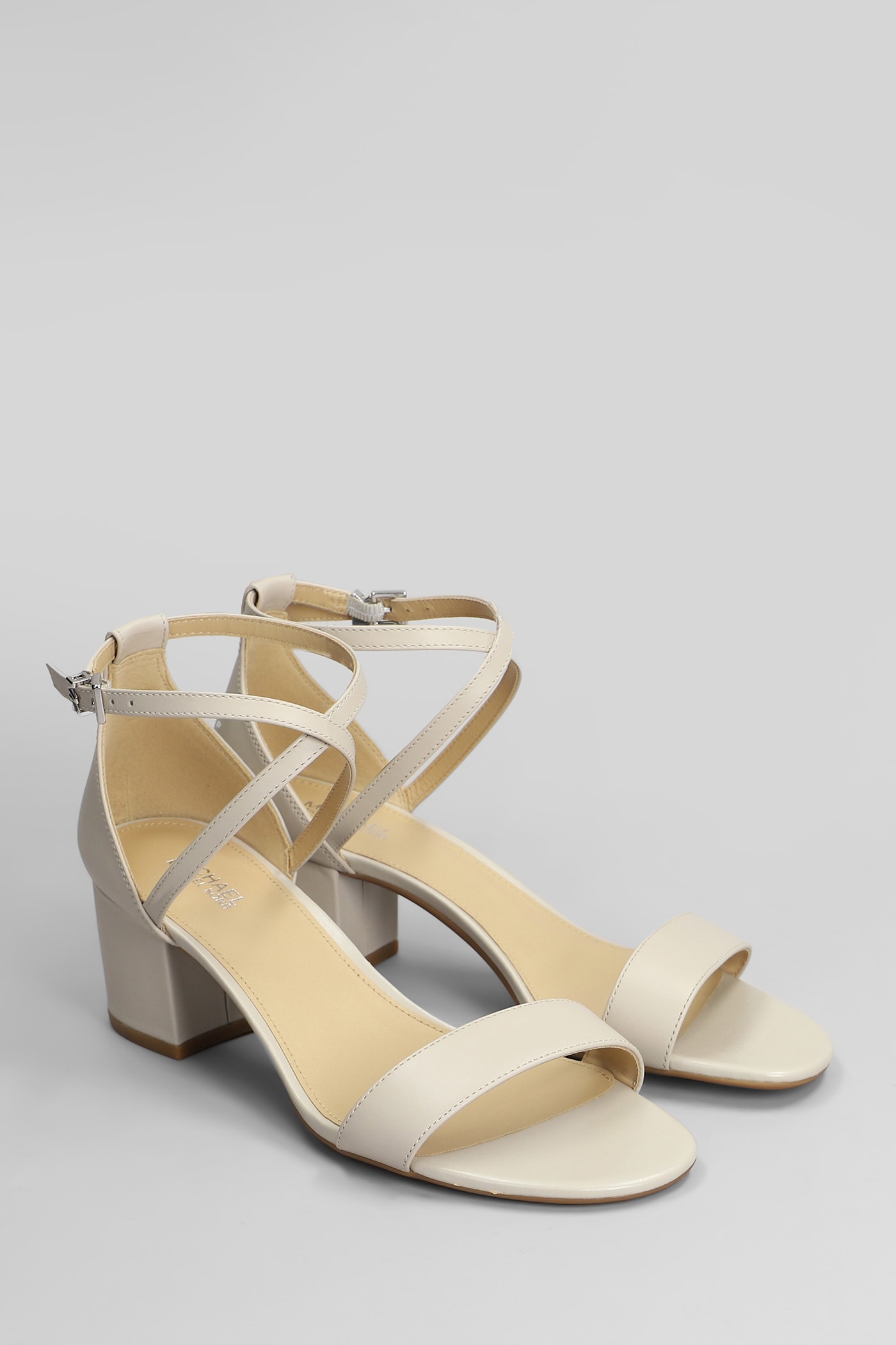 Michael Kors Serena Flex Sandal Sandals In Beige Leather