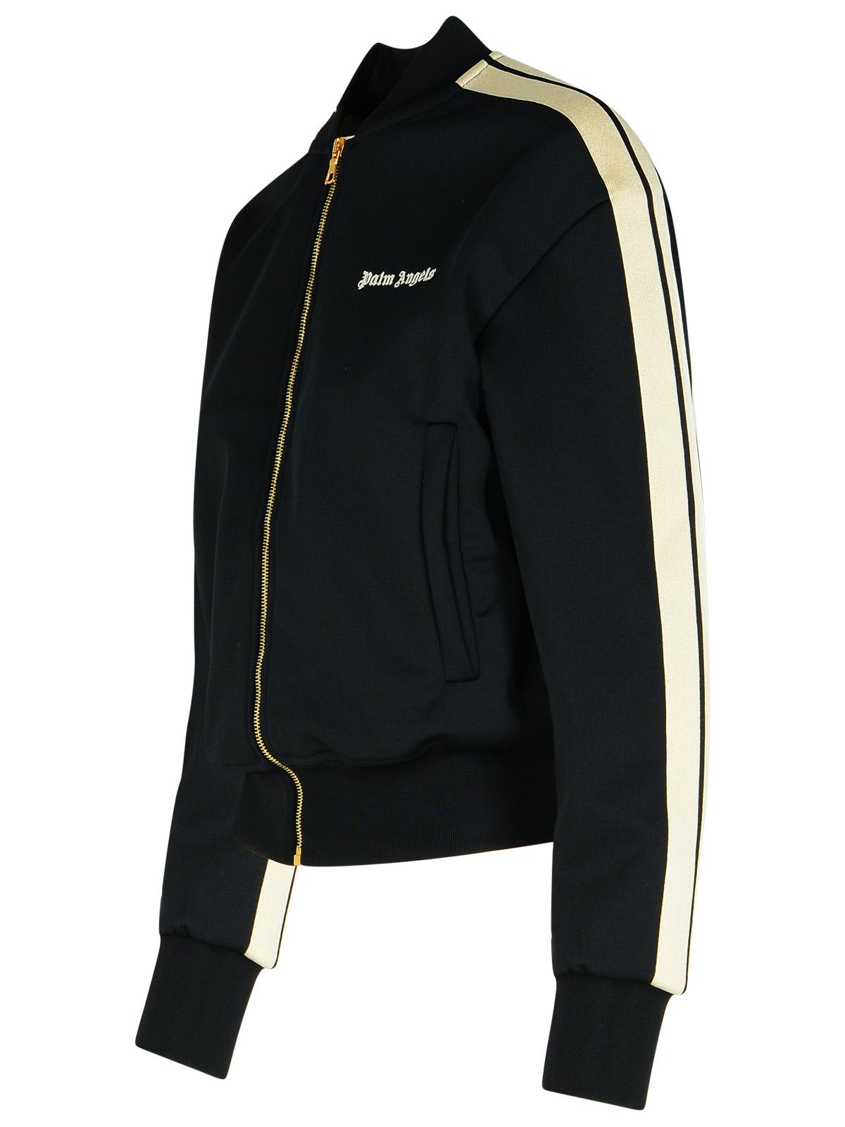 Shop Palm Angels Track Black Polyester Sweatshirt