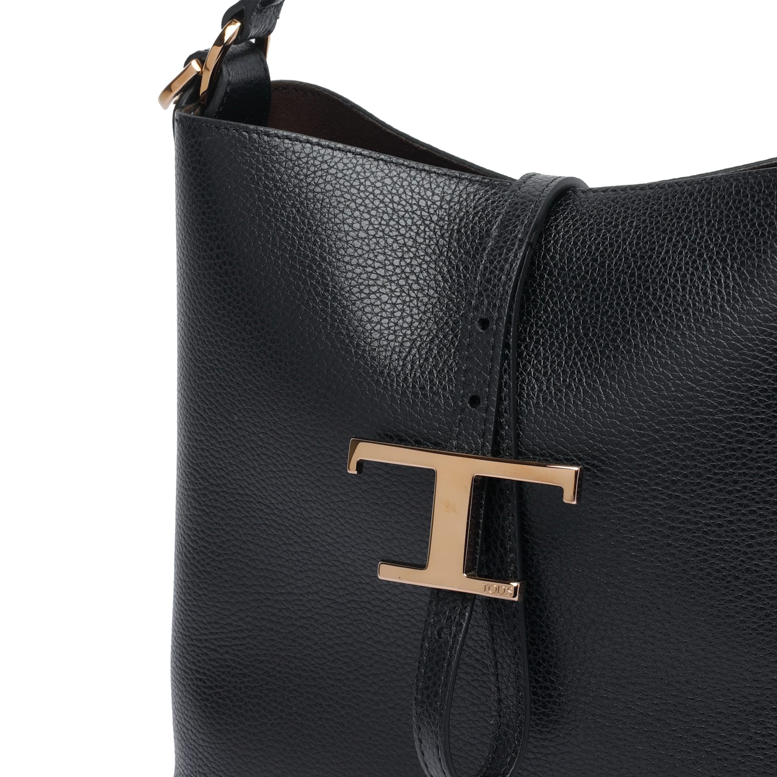 Tod's T-timeless Mini Leather Bucket In Black