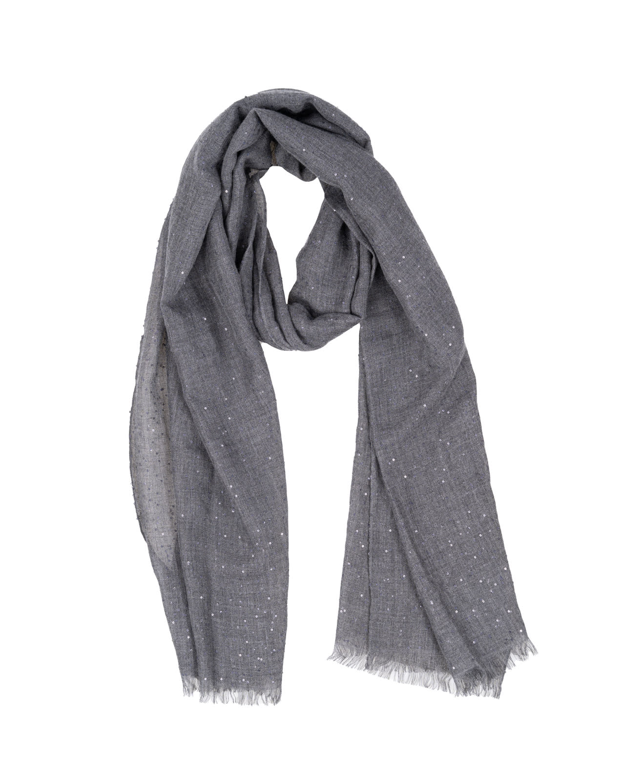 Shop Brunello Cucinelli Scarfs Grey