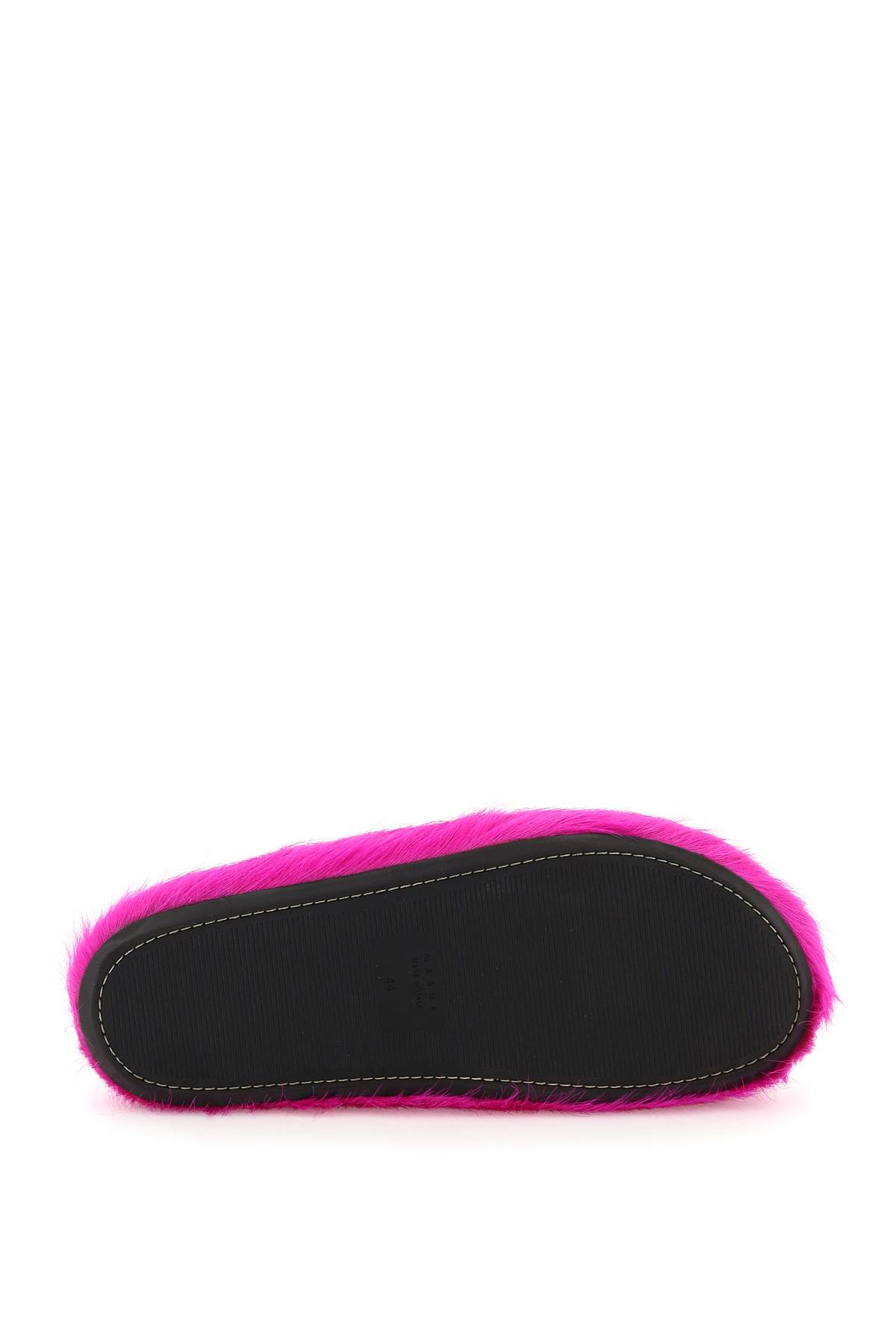 Marni Pink Fussbett Sabot Slip-on Loafers In Fuchsia