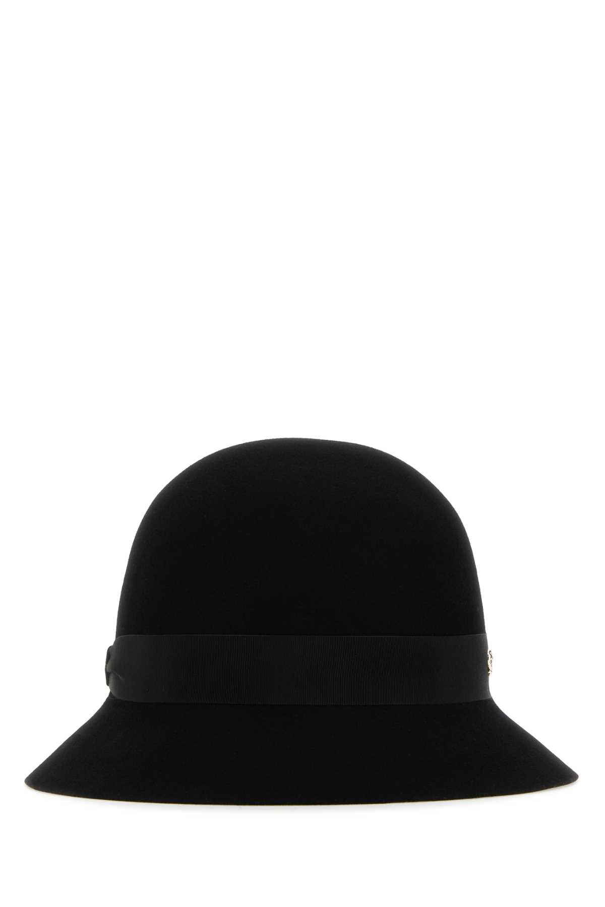 Black Felt Ella Conscious Bucket Hat