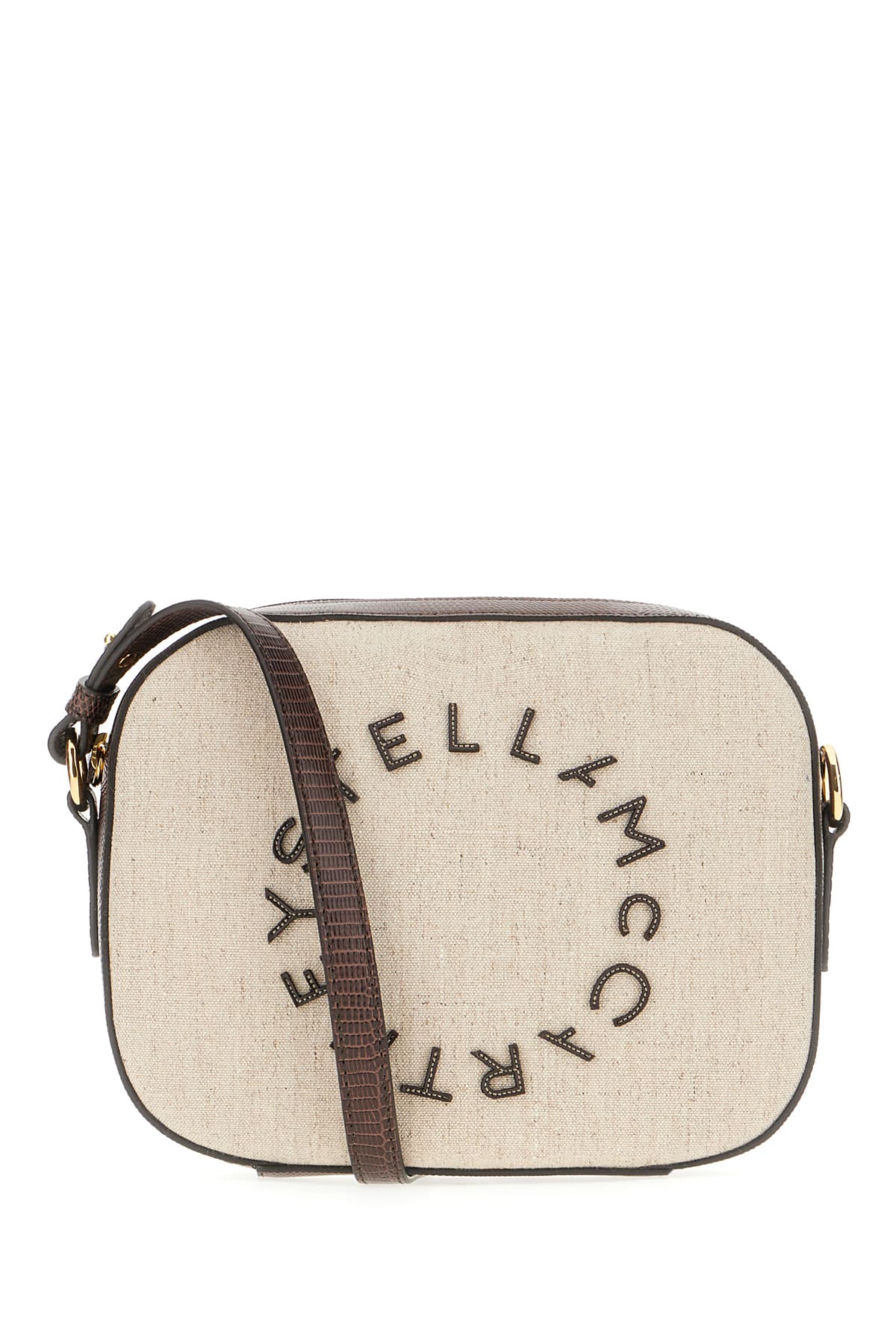 Stella Mccartney Canvas Camera Bag In Mat Birch