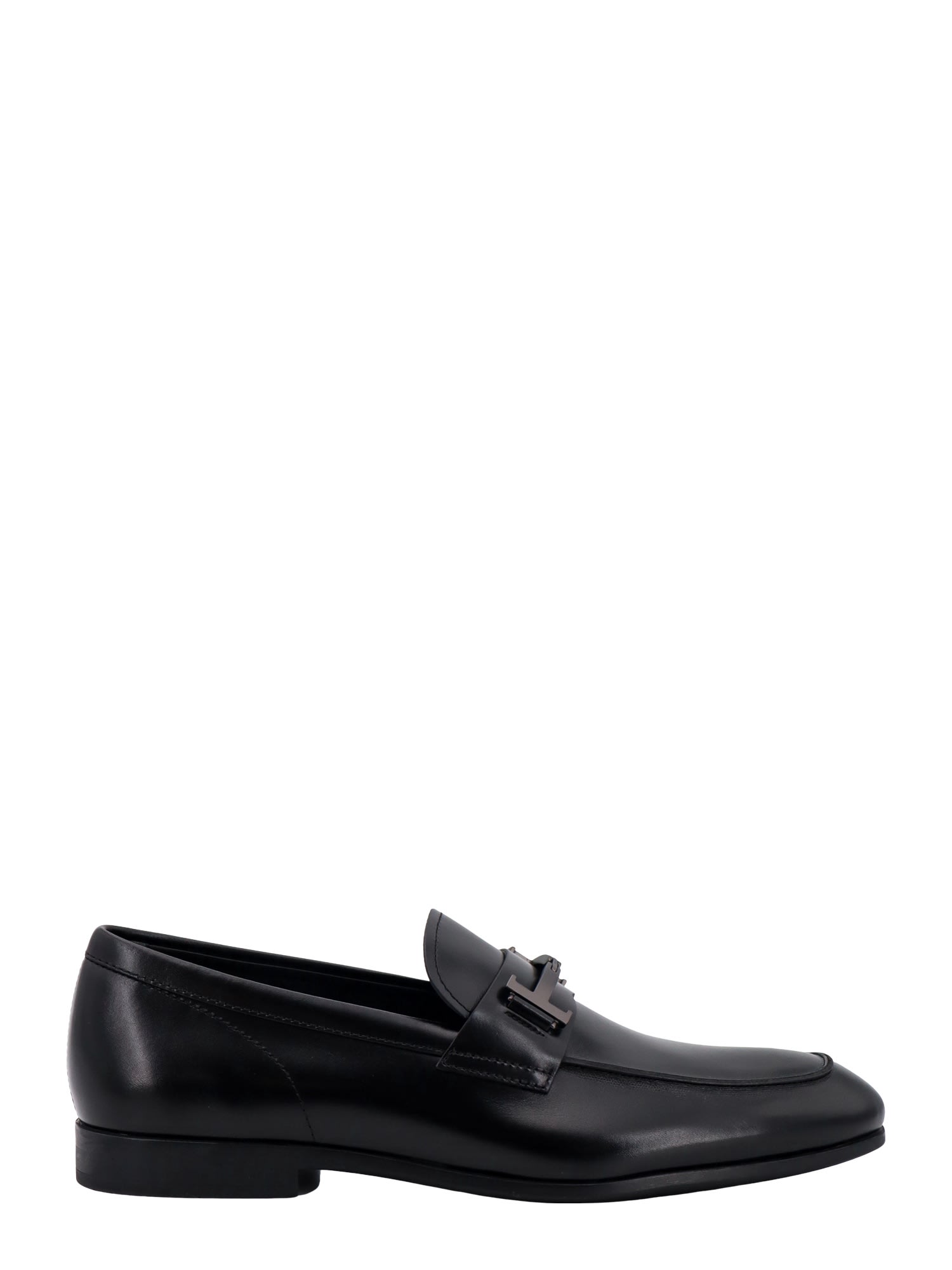 Shop Tod's Double T Time Loafer In Black