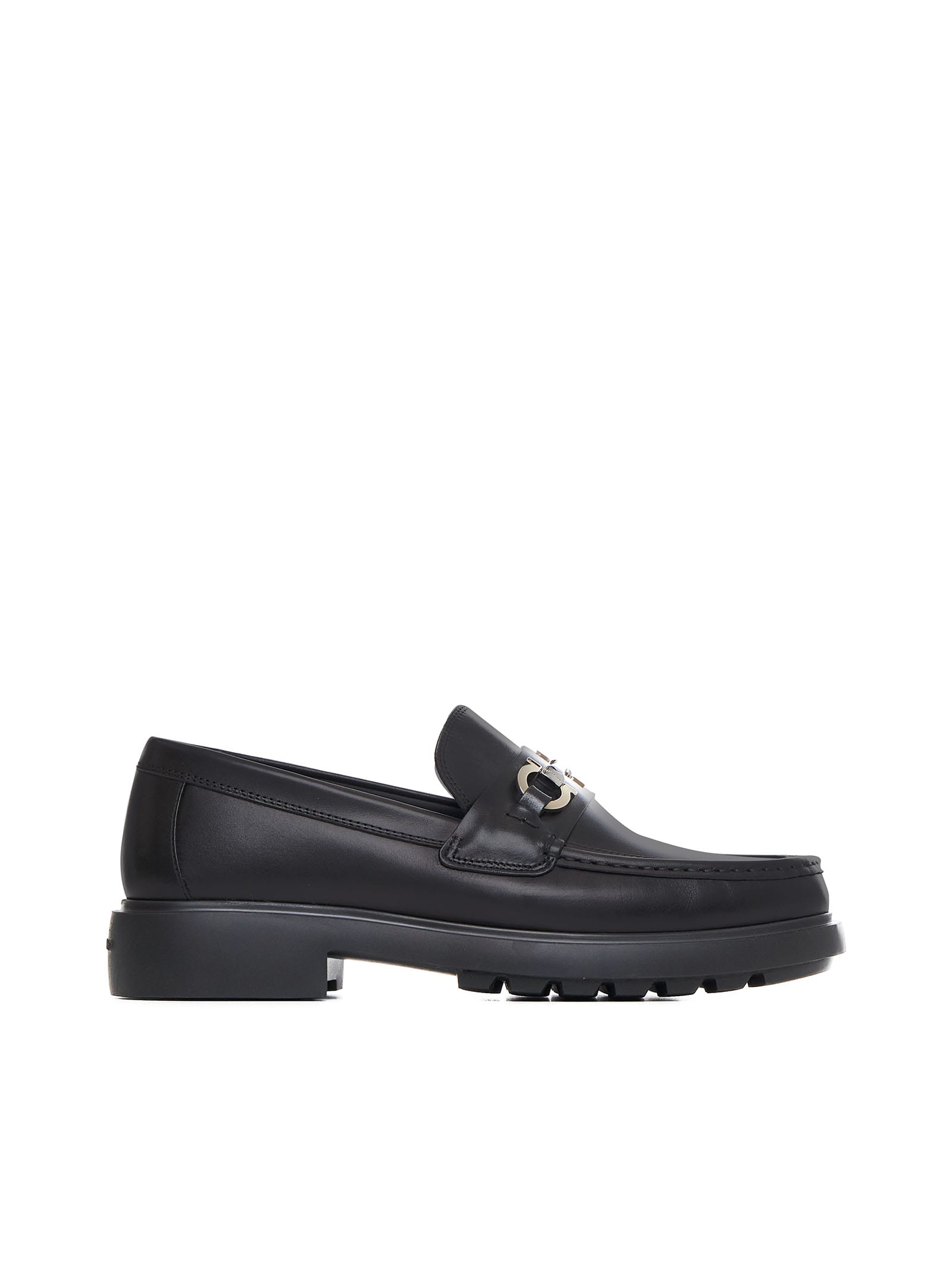 Shop Ferragamo Loafers In Nero || Nero || Nero