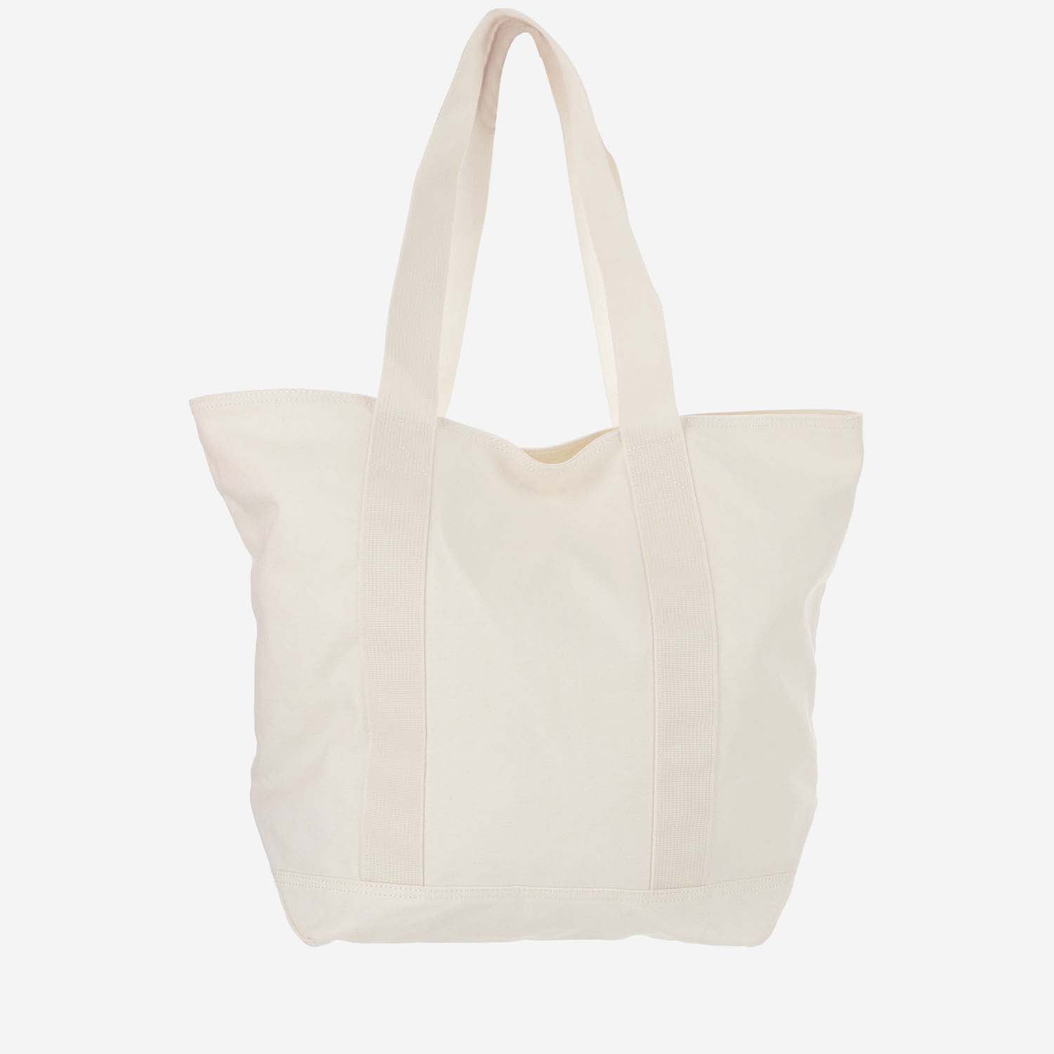 Shop Carhartt Canvas Tote Bag With Logo In Natural