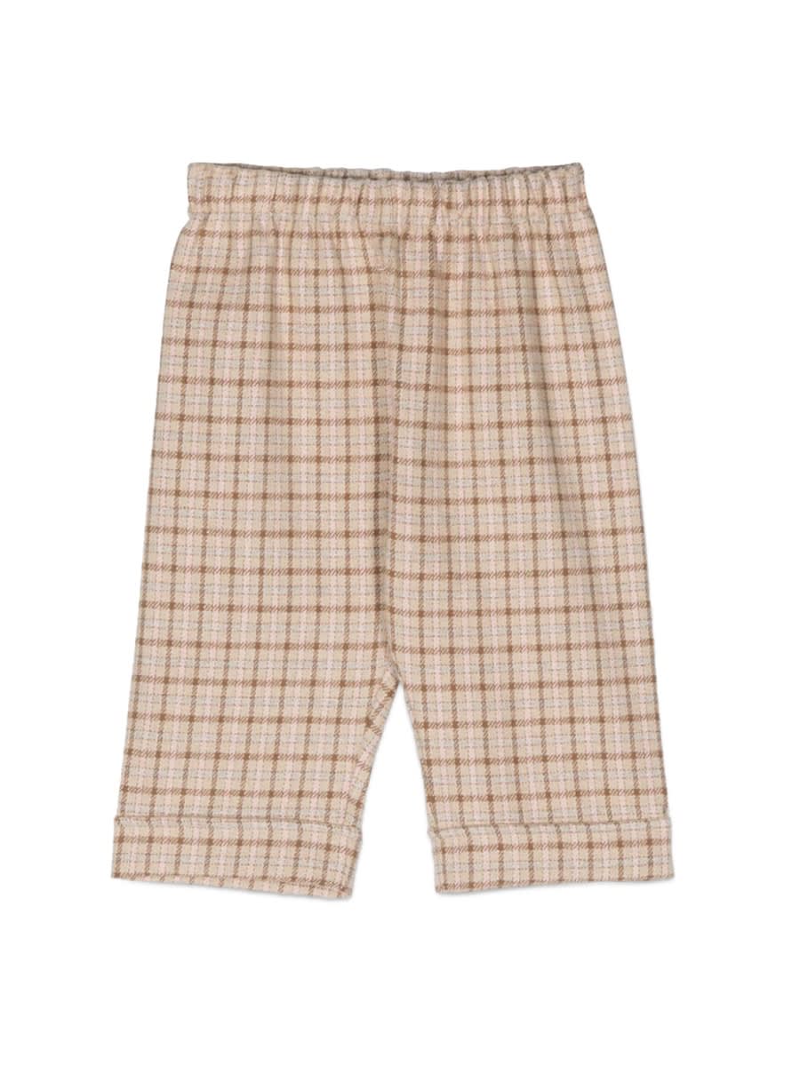 Il Gufo Babies' Checked Pants In Multicolour