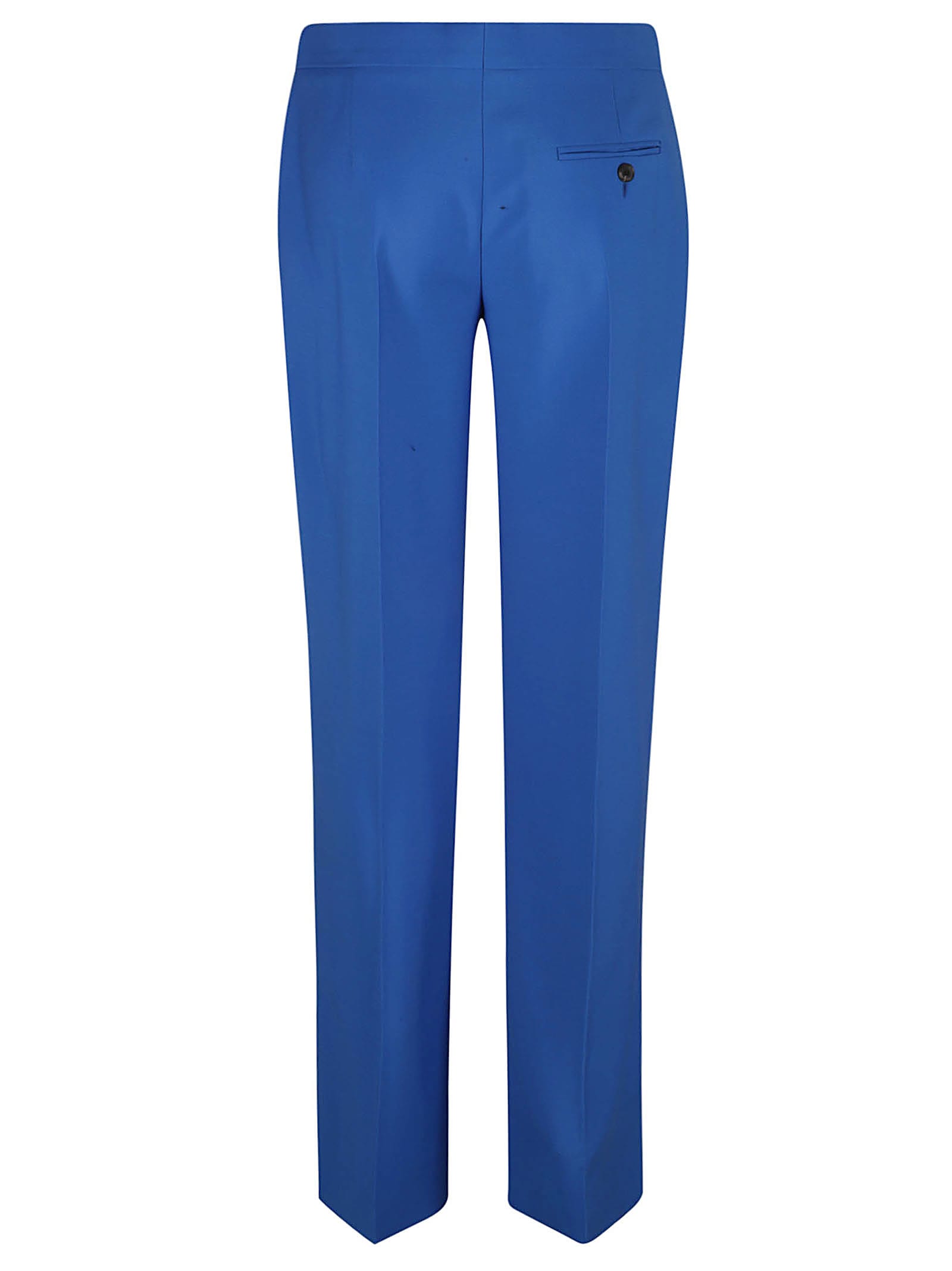 Shop Alexander Mcqueen Concealed Trousers In Galactic Blue