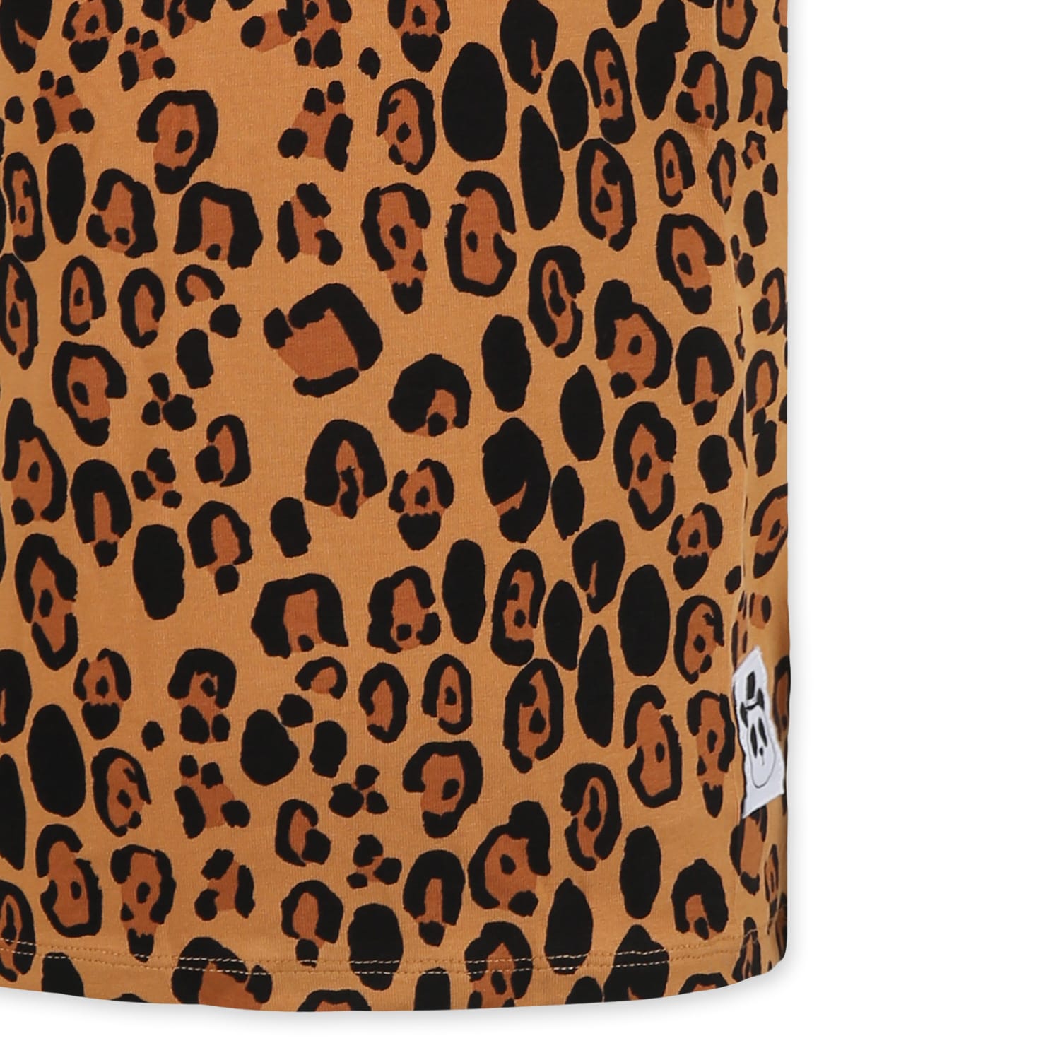 Mini Rodini Beige T-shirt For Kids With Spotted Print In Beige