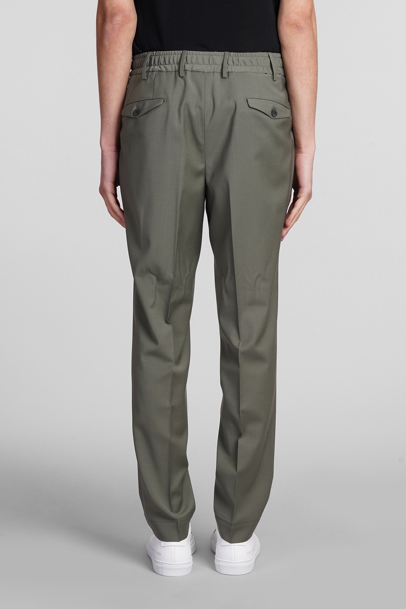 Shop Santaniello Pants In Green Polyester