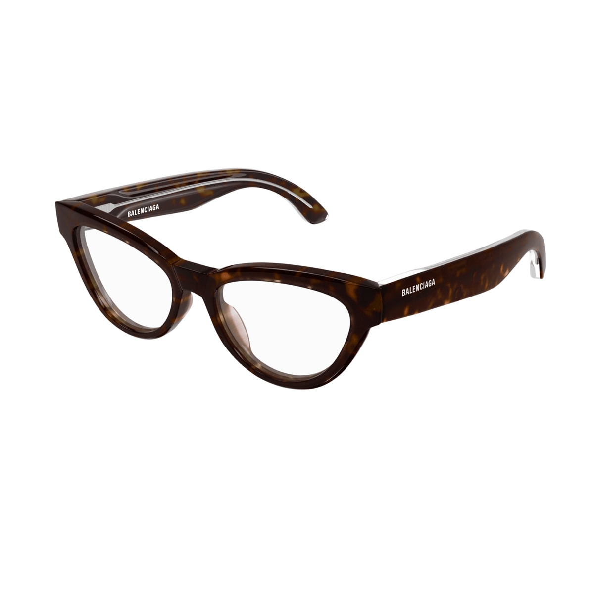Shop Balenciaga Bb0241o Linea Everyday 002 Glasses In Marrone