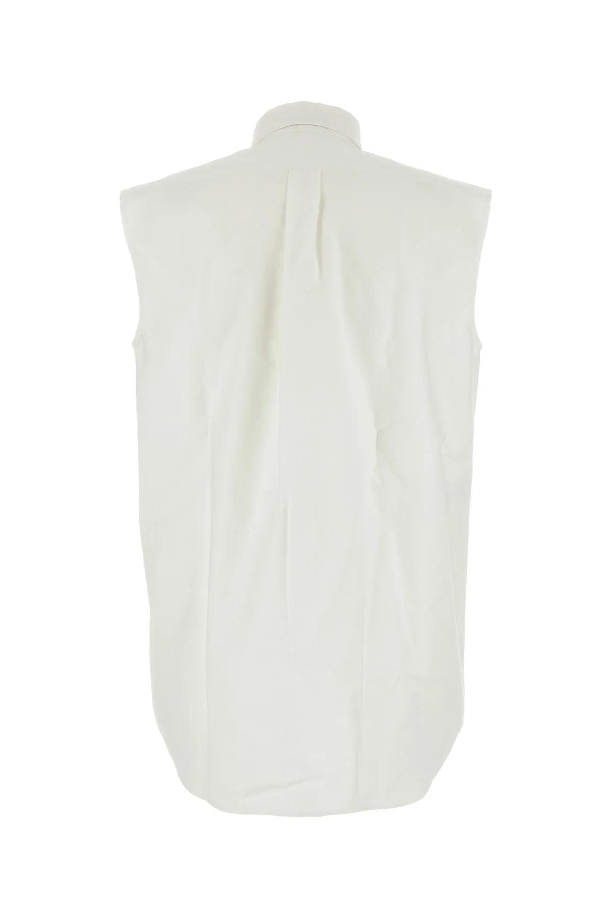 Shop Prada White Oxford Shirt