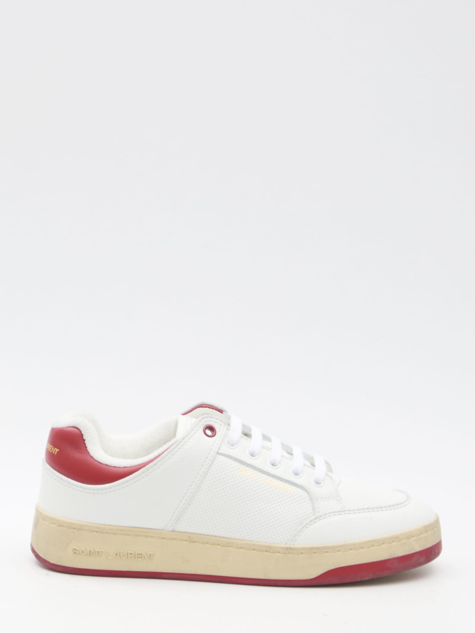 Shop Saint Laurent Sl61 Low Top Sneakers In Bl Opt/bl Opt/bl Opt