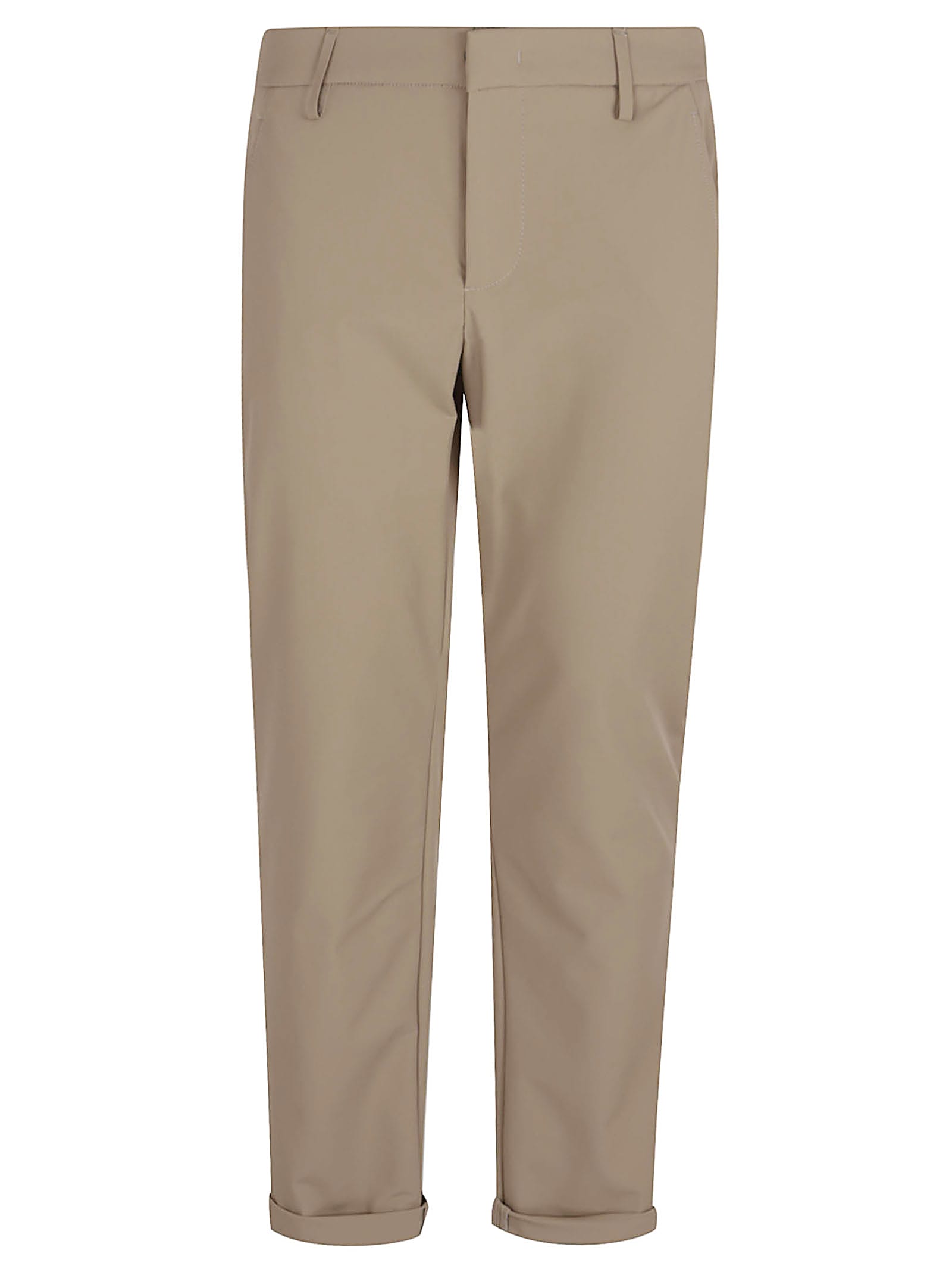 Dondup Cotton Trousers In Noce