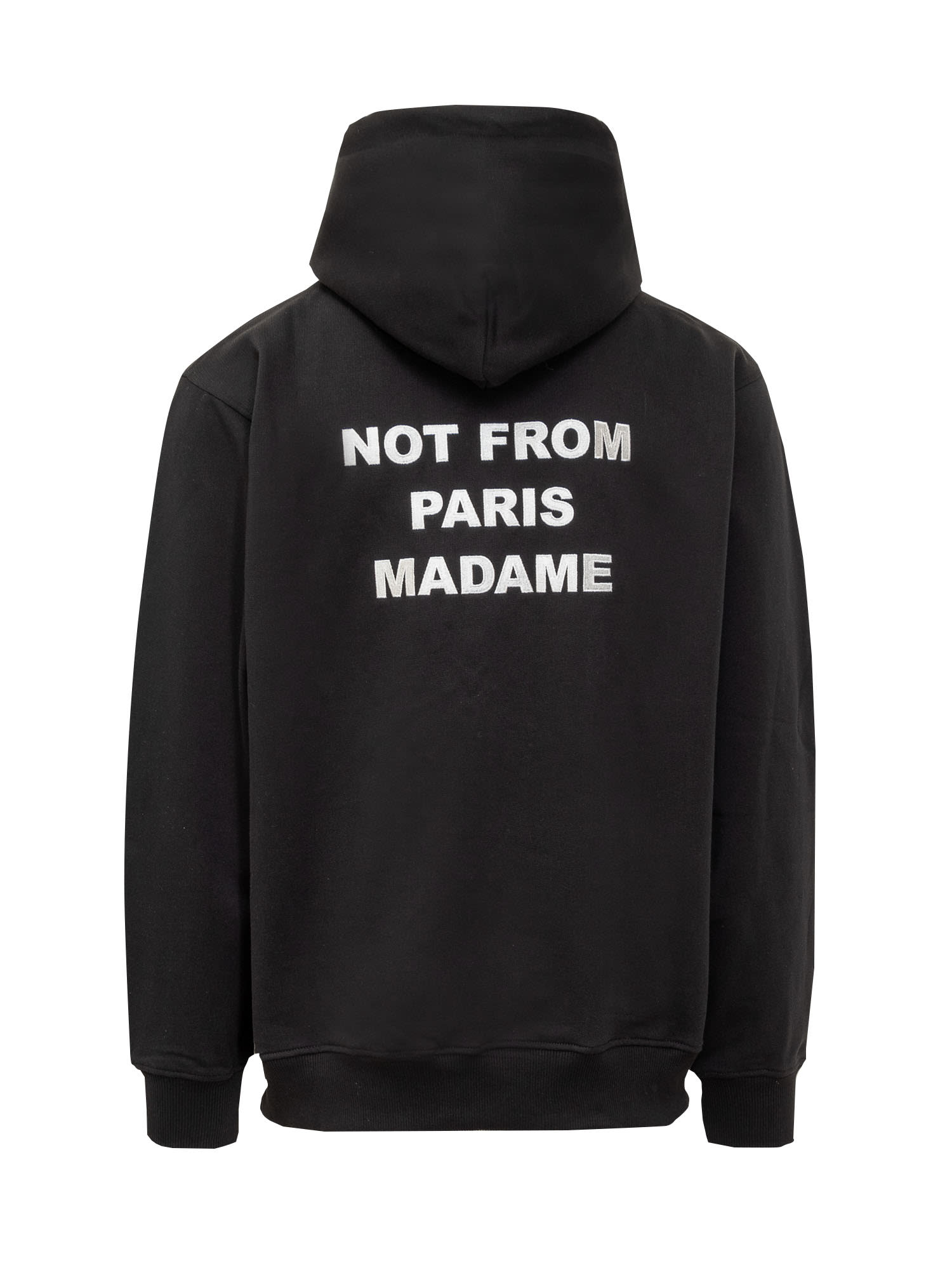 Shop Drôle De Monsieur Le Slogan Hoodie In Black