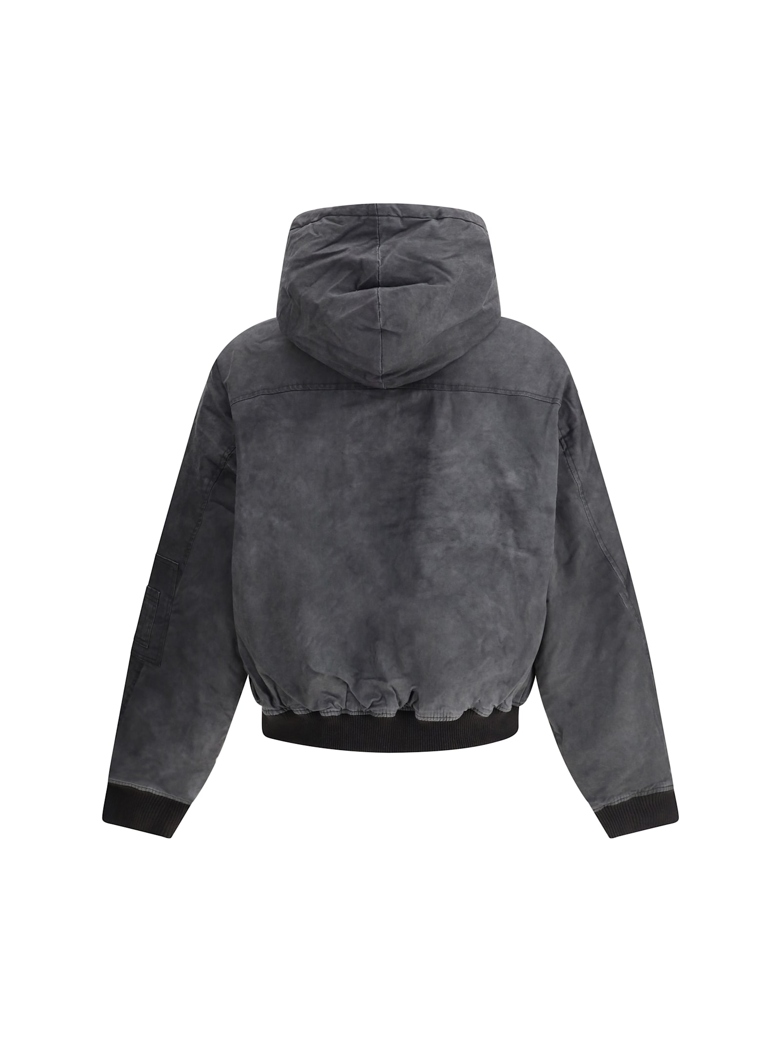 Represent Hooded Bomber Washed In Gray