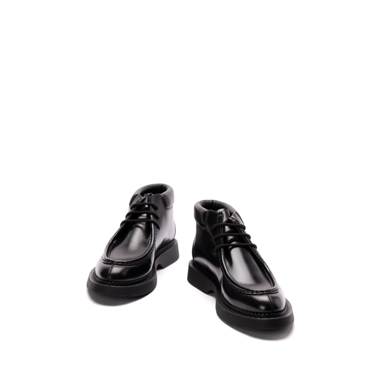 Saint Laurent Arno Lace-up Ankle Boots In Black