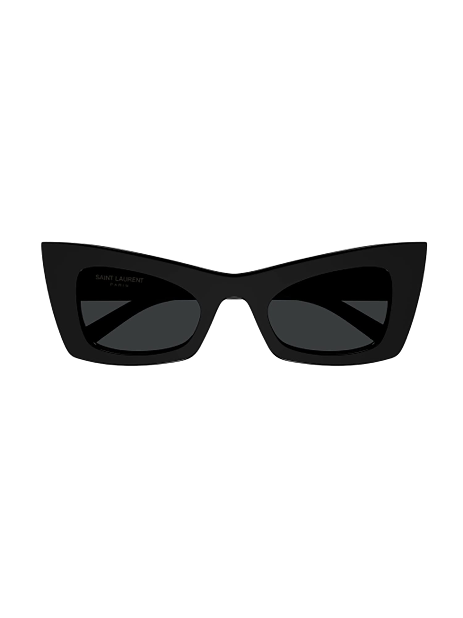 Shop Saint Laurent Sl 702 Sunglasses In Black Black Black